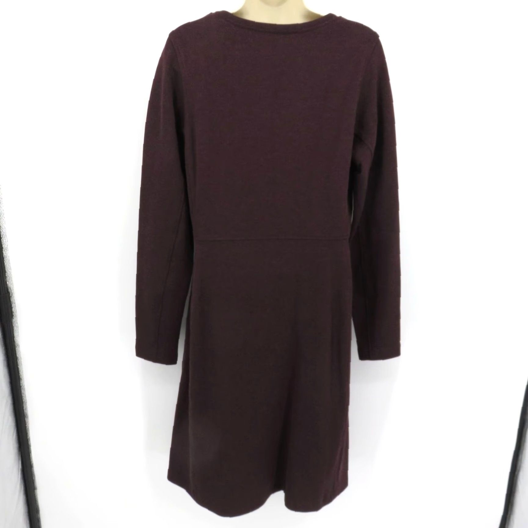 Duluth Trading Company Duluth Trading Co Women M Wearwithall Ponte Knit Dress Dark Purple Red NEW Size M / US 6-8 / IT 42-44 - 5 Thumbnail