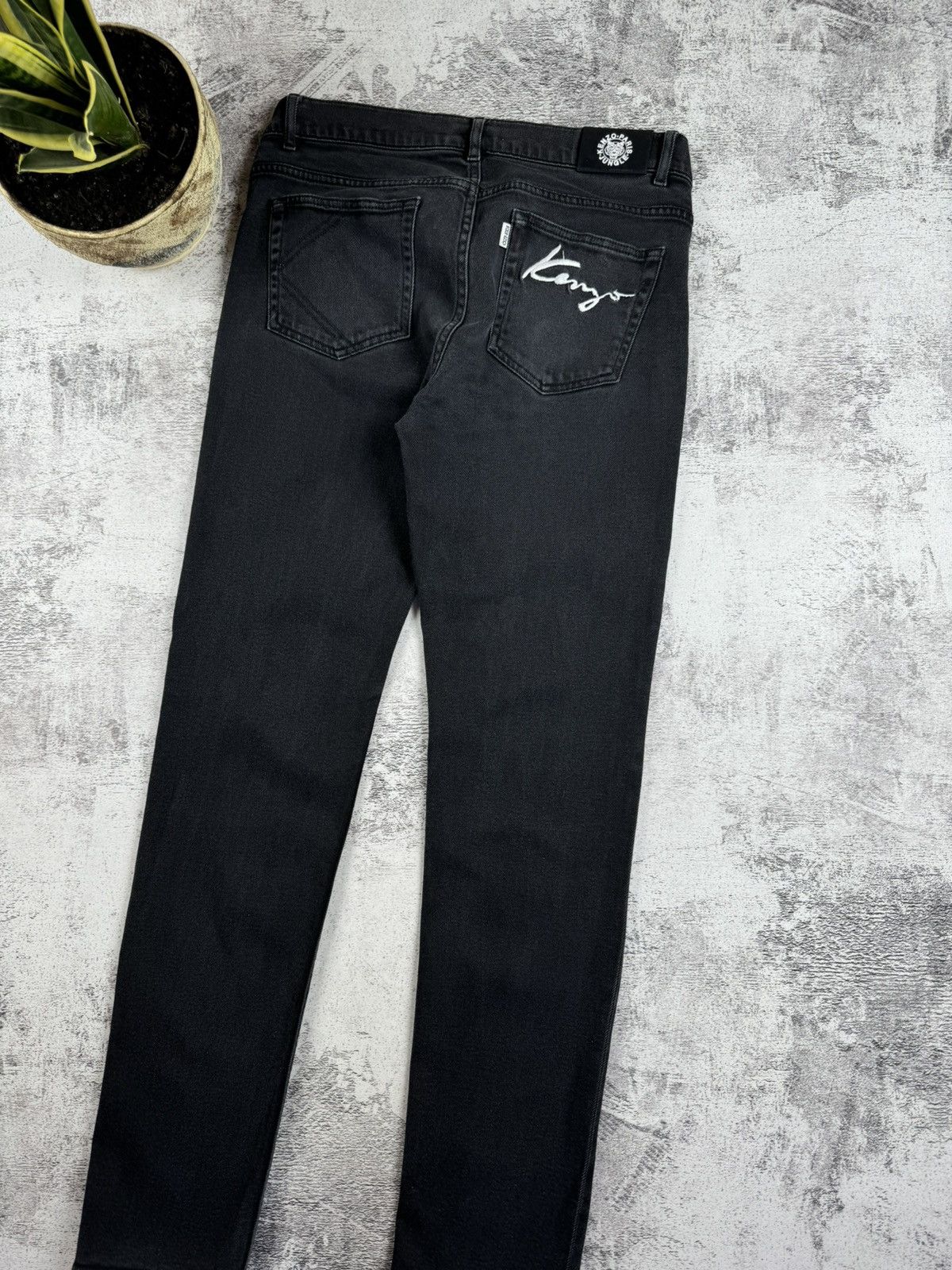 Kenzo Kenzo Paris Jungle Signature Logo Luxury Rap Jeans Bottoms Size US 32 / EU 48 - 4 Thumbnail