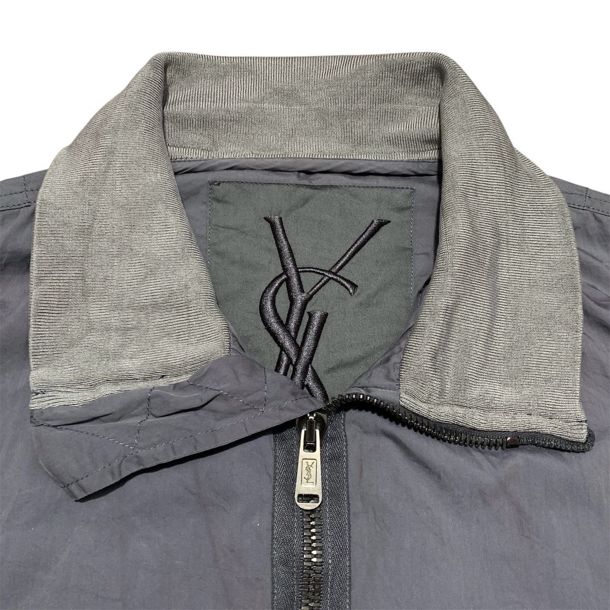 Yves Saint Laurent Yves Saint Laurent Grey Paracute Bomber Jacket Size US M / EU 48-50 / 2 - 3 Thumbnail