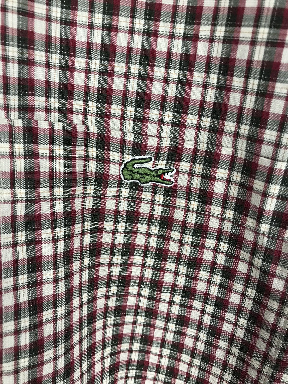 Lacoste Men’s XL/54,Locoste Classic Casual Small Plaid Cotton Shirt Size US XL / EU 56 / 4 - 7 Thumbnail