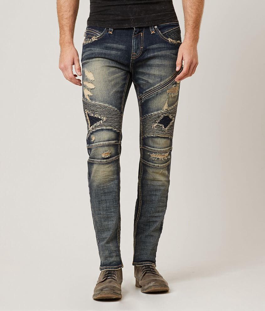 Rock Revival Rock Revival Moto Jezek Blue Jeans Biker Mens Sz 42 Size US 42 / EU 58 - 1 Thumbnail