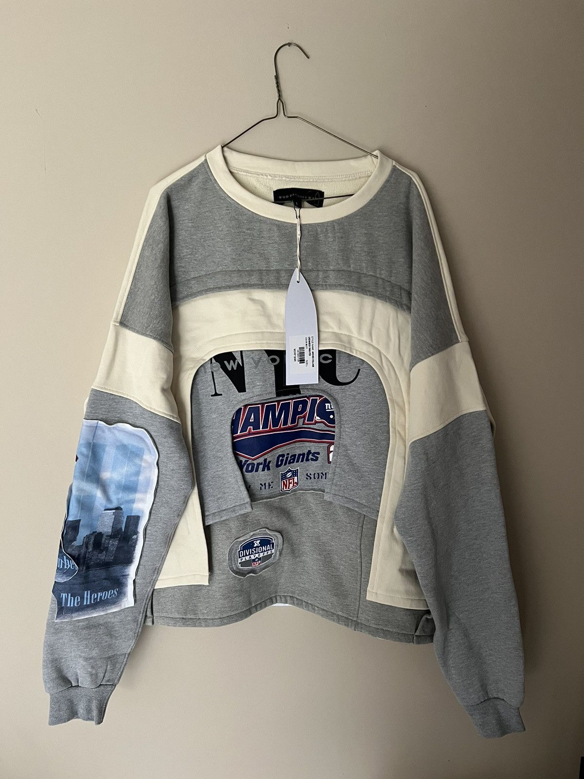 Who Decides War Collage Crewneck sweater Size US L / EU 52-54 / 3 - 1 Thumbnail