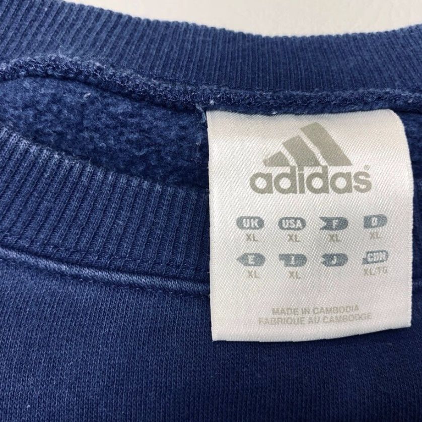 Adidas VINTAGE Adidas Crewneck Sweatshirt Mens XL Blue Embroidered Logo 8404 Size US XL / EU 56 / 4 - 6 Thumbnail