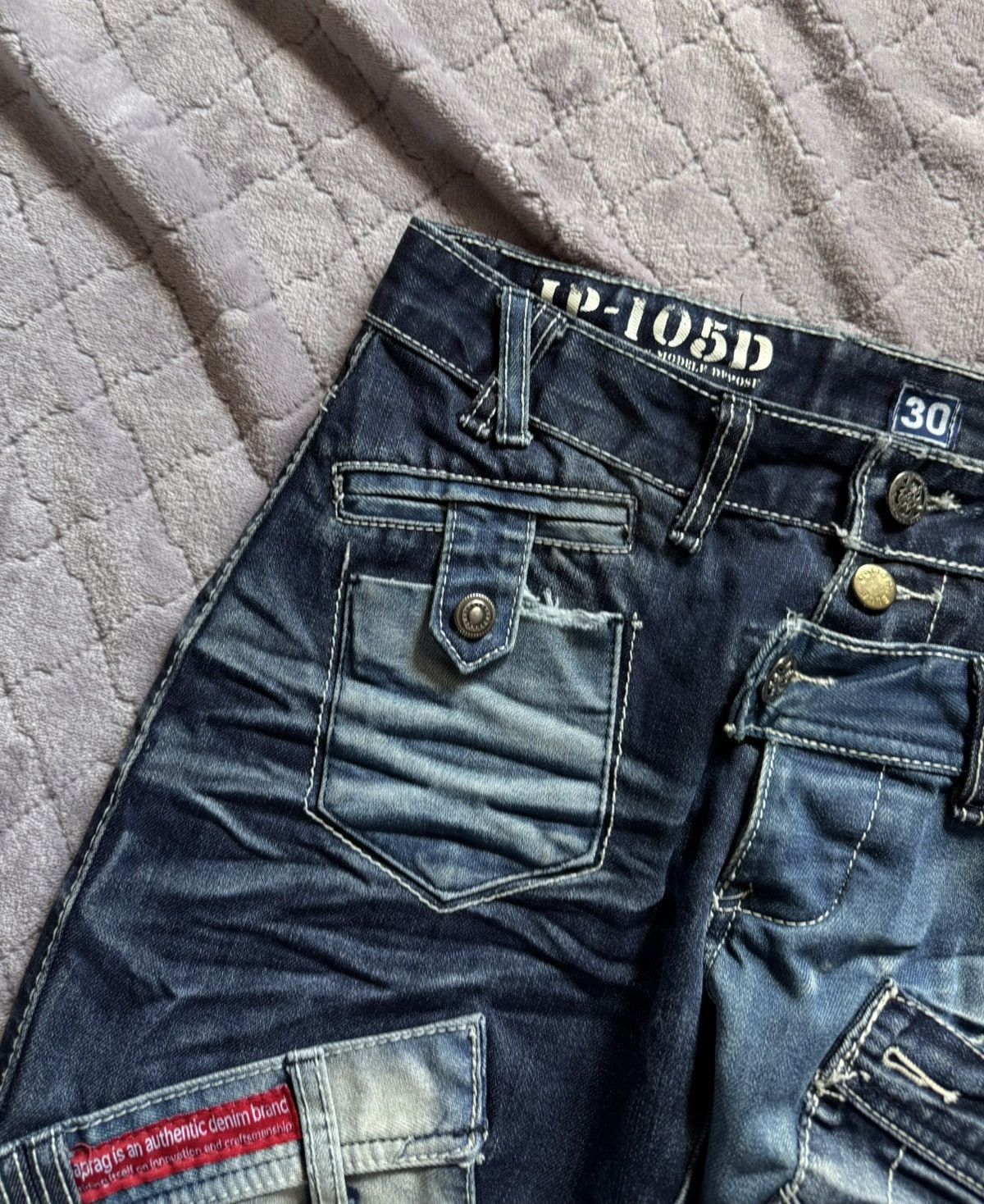 Japanese Brand Vintage y2k Japrag Okishana Samoki Denim Pants Size US 30 / EU 46 - 6 Thumbnail