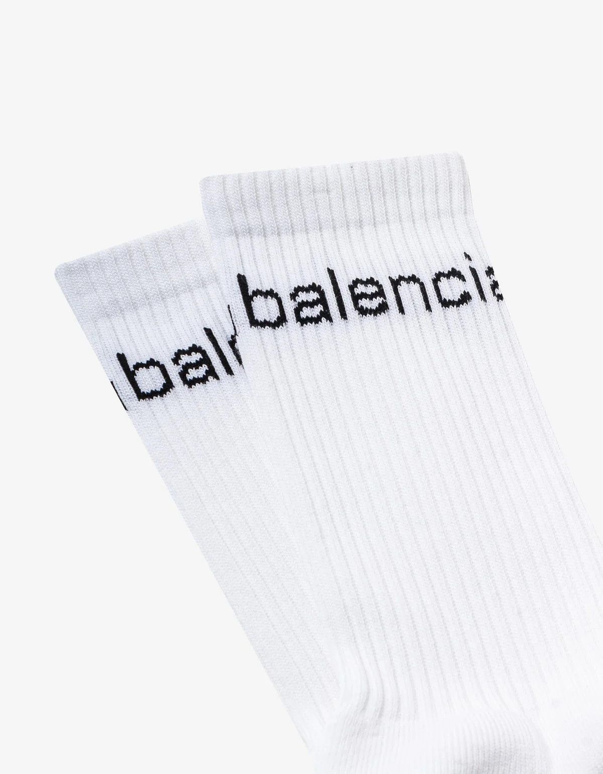 Balenciaga o1bcso1str1024 Size: M / Bal.com Socks in White Size ONE SIZE - 3 Thumbnail