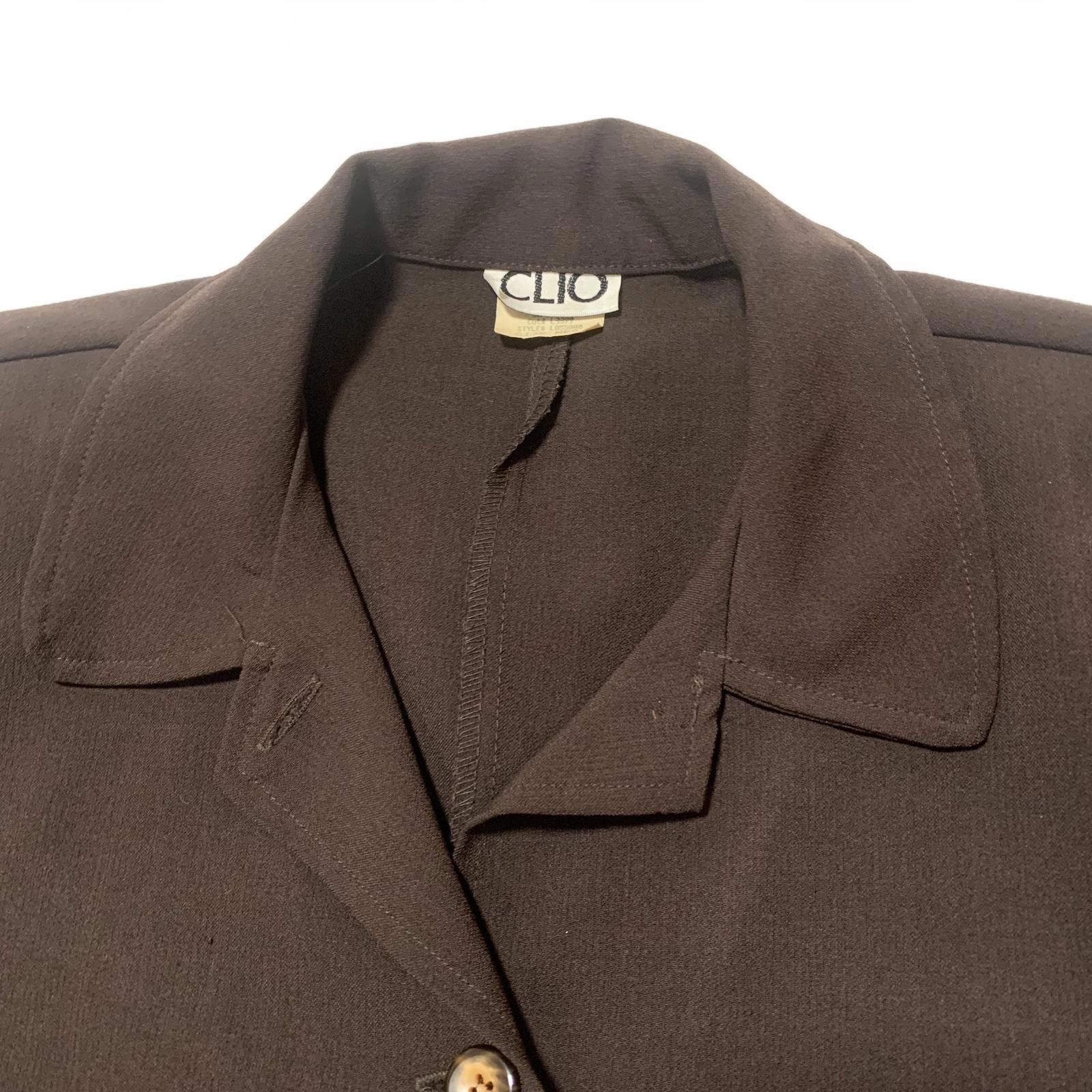 Levi's Vintage Clothing VTG CLIO Women's Size Medium Brown Button-Up Blazer Jacket Size M / US 6-8 / IT 42-44 - 11 Thumbnail