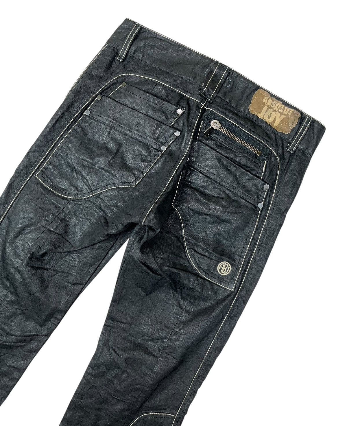Absolut Joy × Japanese Brand Absolut Joy Wax Denim Jeans Made In Romania Size US 30 / EU 46 - 9 Thumbnail