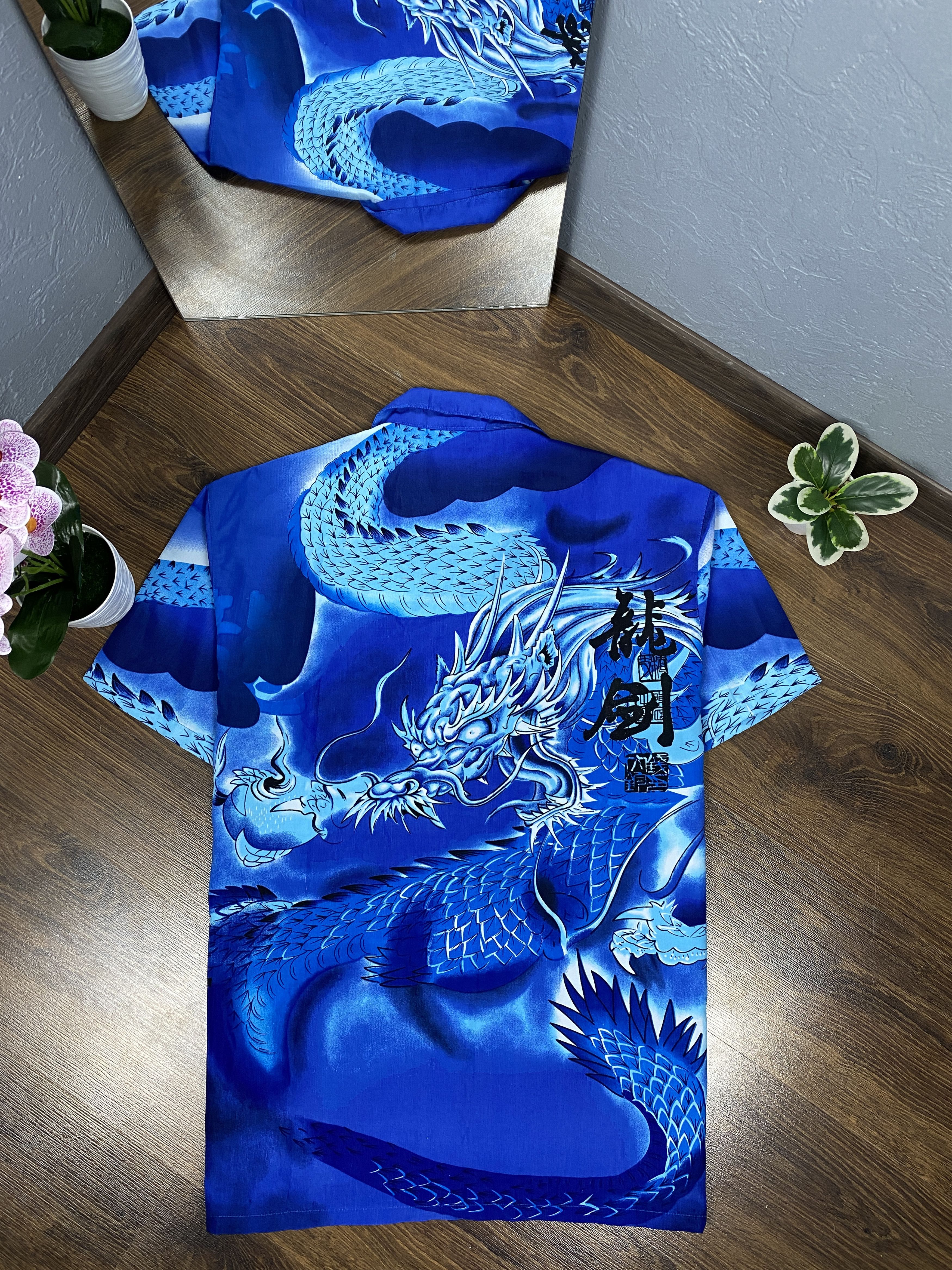 Japanese Brand Dragon Print vintage hawaiian shirt y2k aloha Size US L / EU 52-54 / 3 - 5 Thumbnail