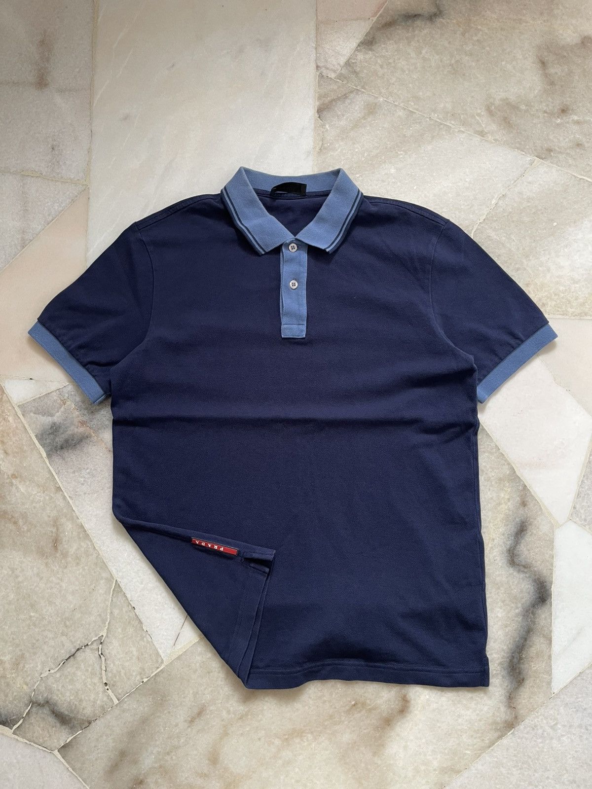 Prada Side Logo Polo Shirt