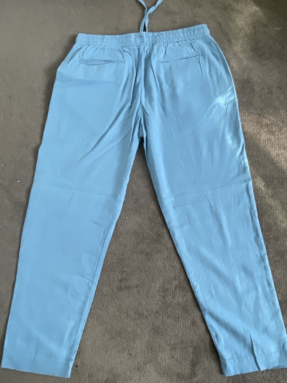 Other Alcott Light Blue Linen Pants Size US 34 / EU 50 - 2 Thumbnail