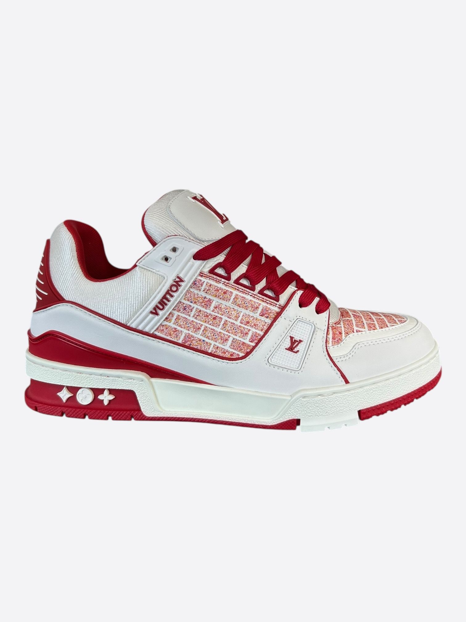 Louis Vuitton Louis Vuitton Lady Pink Red & White Residence Trainers Size US 9 / EU 42 - 1 Thumbnail
