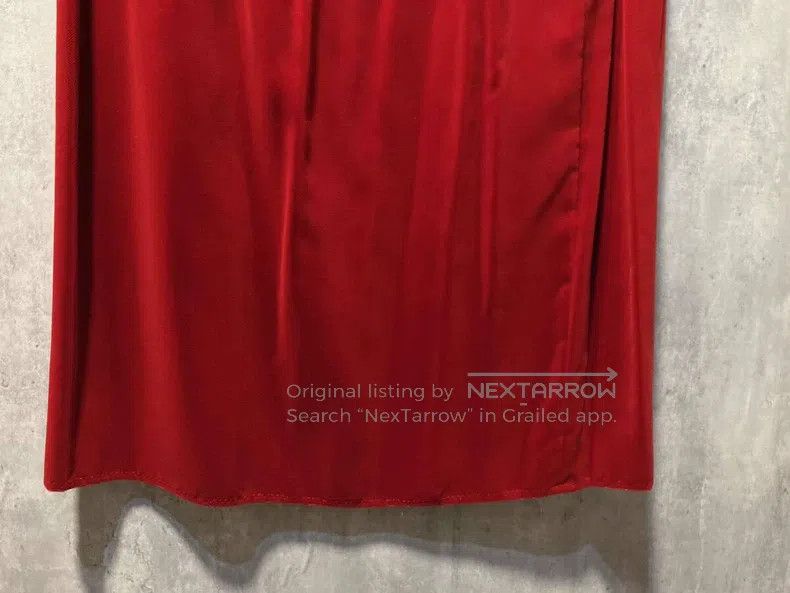 Comme des Garcons Comme Des Garcons size M Red Velvet Skirt Size 23" - 4 Thumbnail