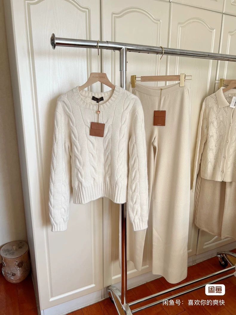 Loro Piana LORO PIANA White chrysanthemum cashmere sweater Size M / US 6-8 / IT 42-44 - 4 Thumbnail