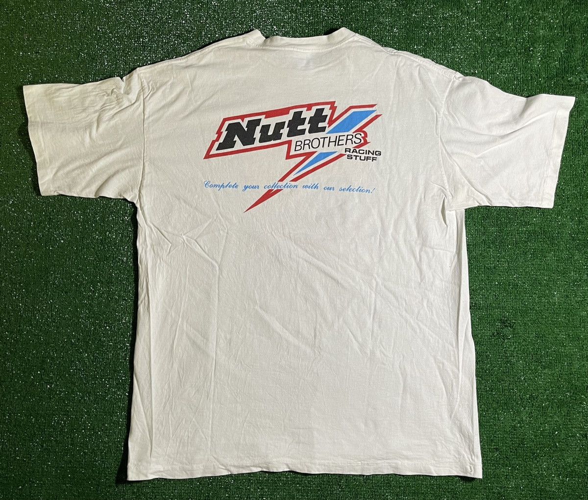 Vintage Signed ‘Wayne & Dwayne Nutt Brothers Racing’ 1993 T-shirt Size US XXL / EU 58 / 5 - 9 Thumbnail