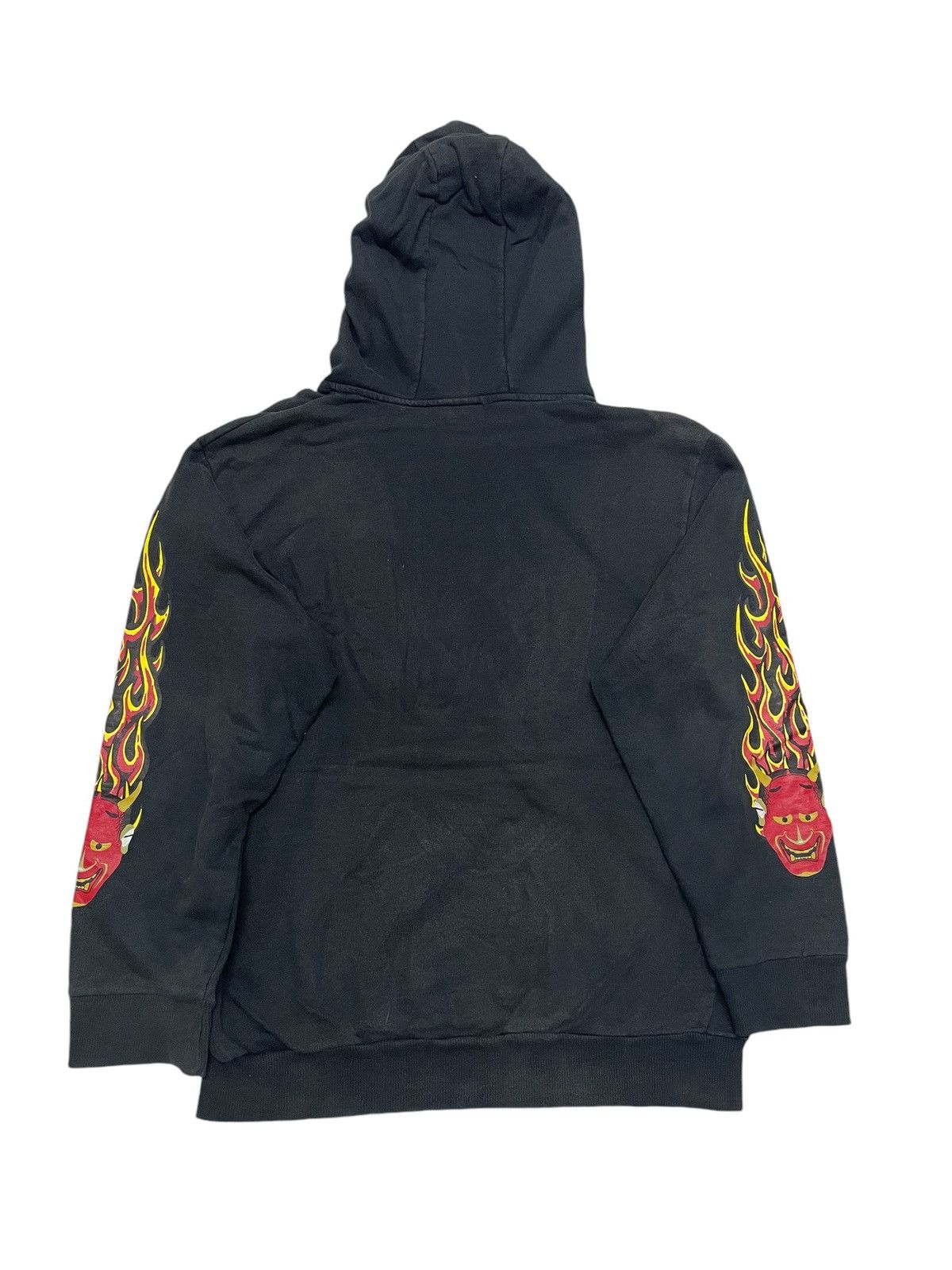 Japanese Brand × Vintage Vintage HERE THERE Skull Distressed Stain Hoodie Sweatshirt Size US L / EU 52-54 / 3 - 6 Thumbnail