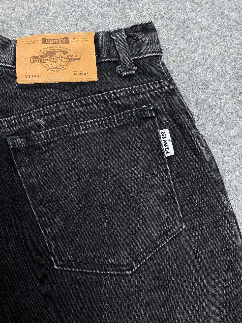 Edwin vintage edwin super black distressed denim Size US 31 - 3 Thumbnail