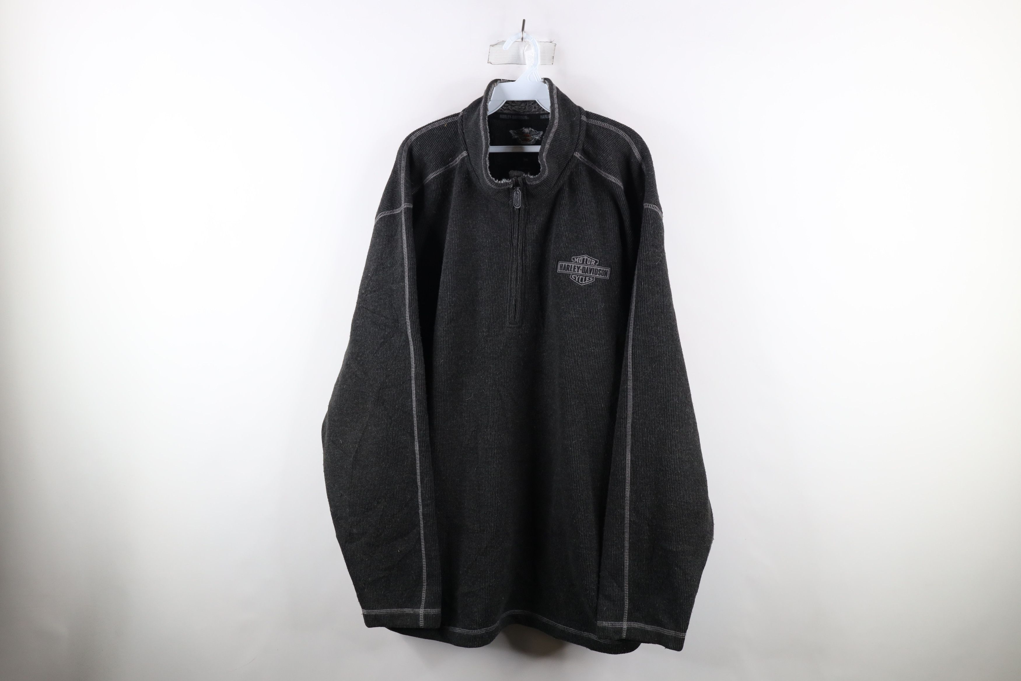 Harley Davidson Vintage Harley Davidson Out Heavyweight Ribbed Knit Sweater Size US XXL / EU 58 / 5 - 1 Thumbnail