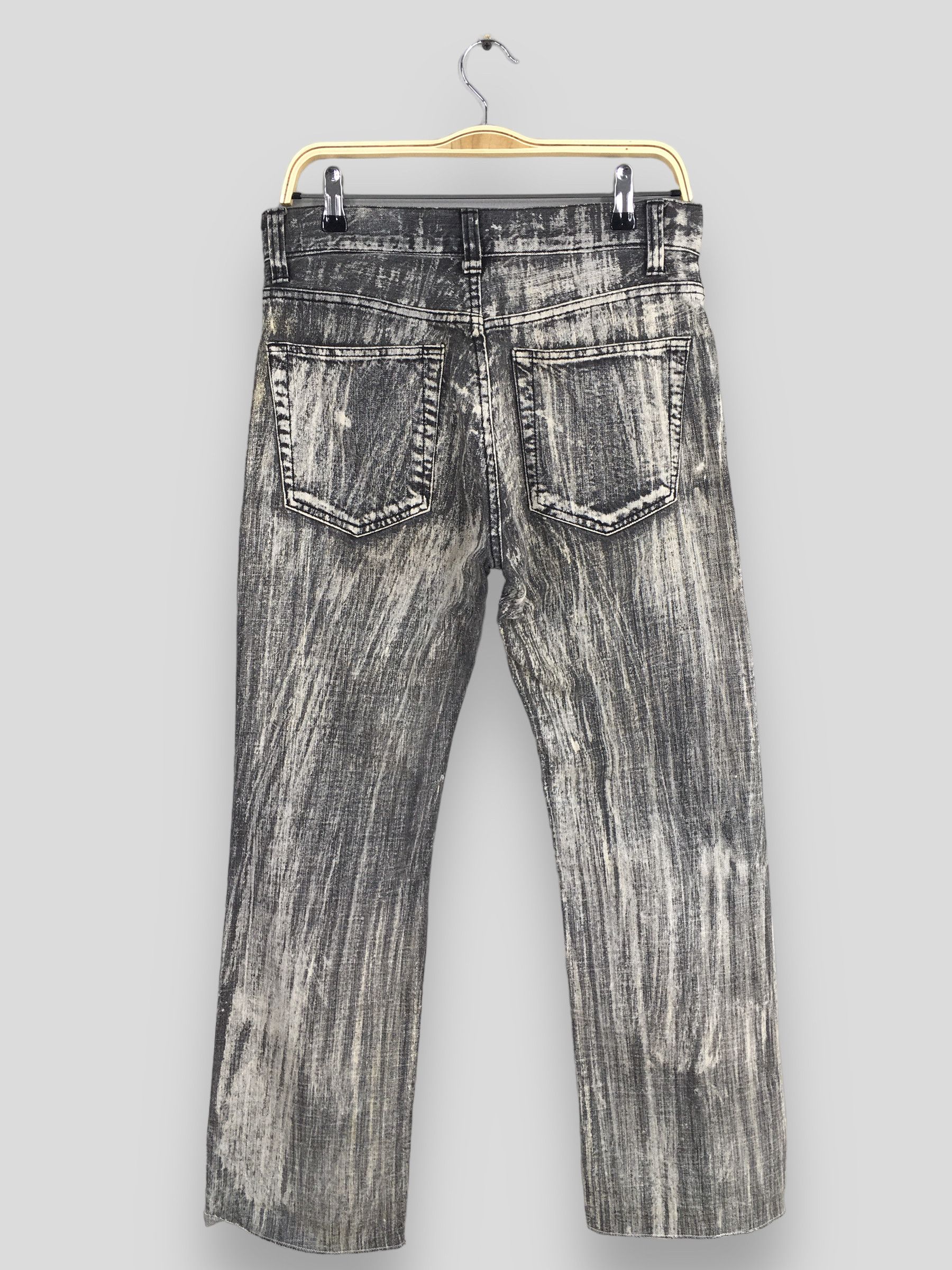 Tornado Mart Vintage Devil Skull Bleach Flared Pants Painter Punk S944 Size US 28 / EU 44 - 8 Thumbnail