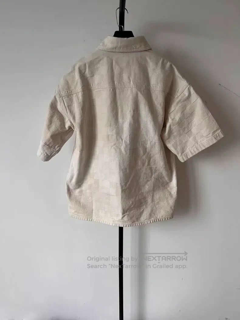 Louis Vuitton Louis Vuitton Chequered embroidered single-breasted shirt Size US M / EU 48-50 / 2 - 2 Thumbnail