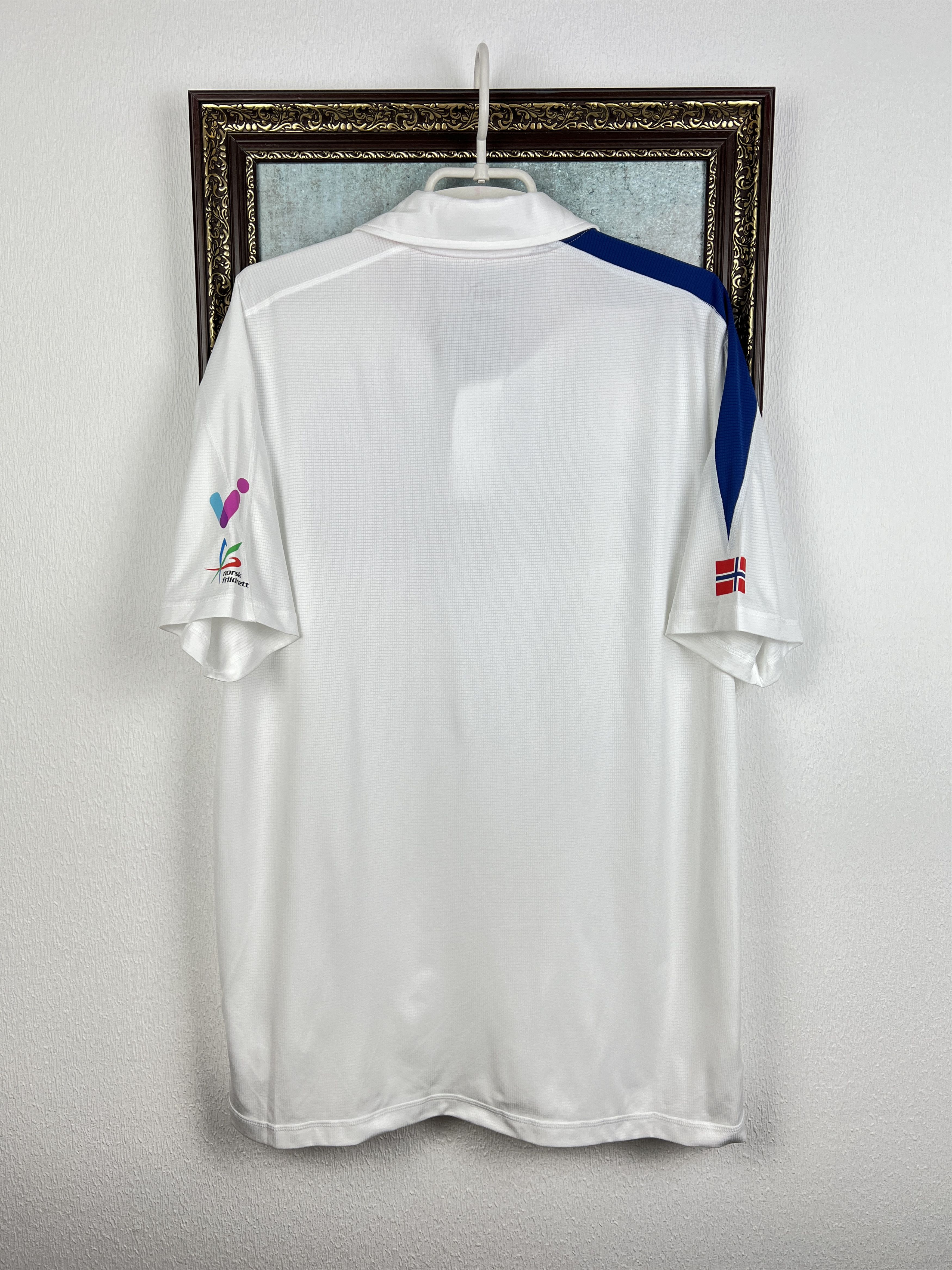 Puma Norway White Olympic Shirt Polo National Team Jersey Trikot Size US L / EU 52-54 / 3 - 8 Thumbnail