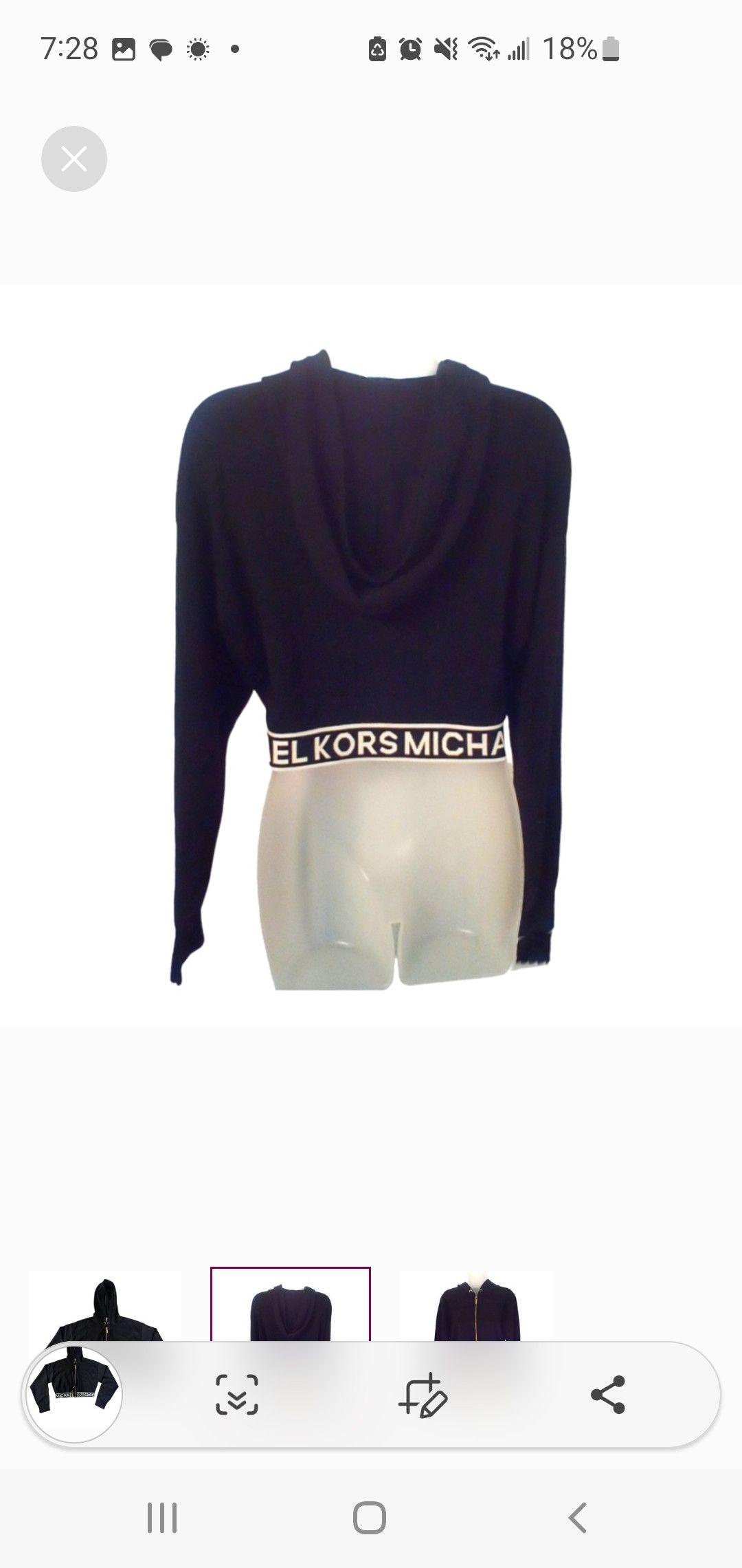 Michael Kors Michael Kors- Knit Crop Top Jacket Size-M Size M / US 6-8 / IT 42-44 - 2 Thumbnail