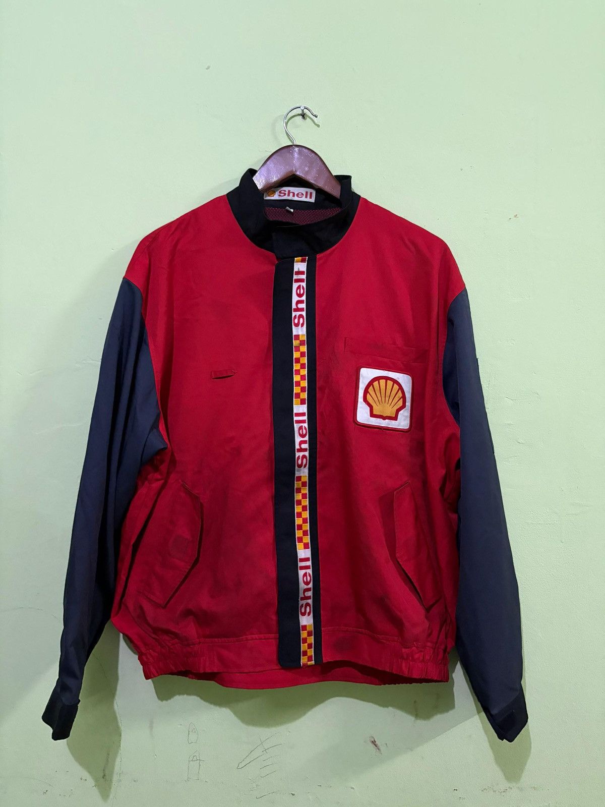 Vintage Vintage 90's Shell Jacket Retro Design Racing flue Ferrari Size US L / EU 52-54 / 3 - 1 Thumbnail