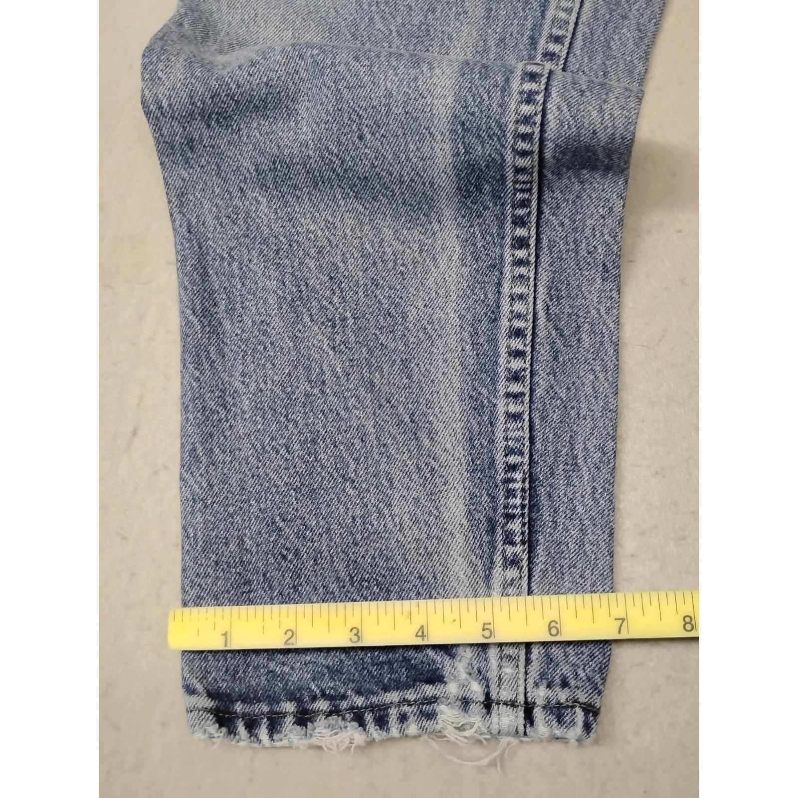 Lee Lees (10) Womens Vintage High Rise Straight Blue Denim Jeans Size 32" / US 10 / IT 46 - 2 Thumbnail