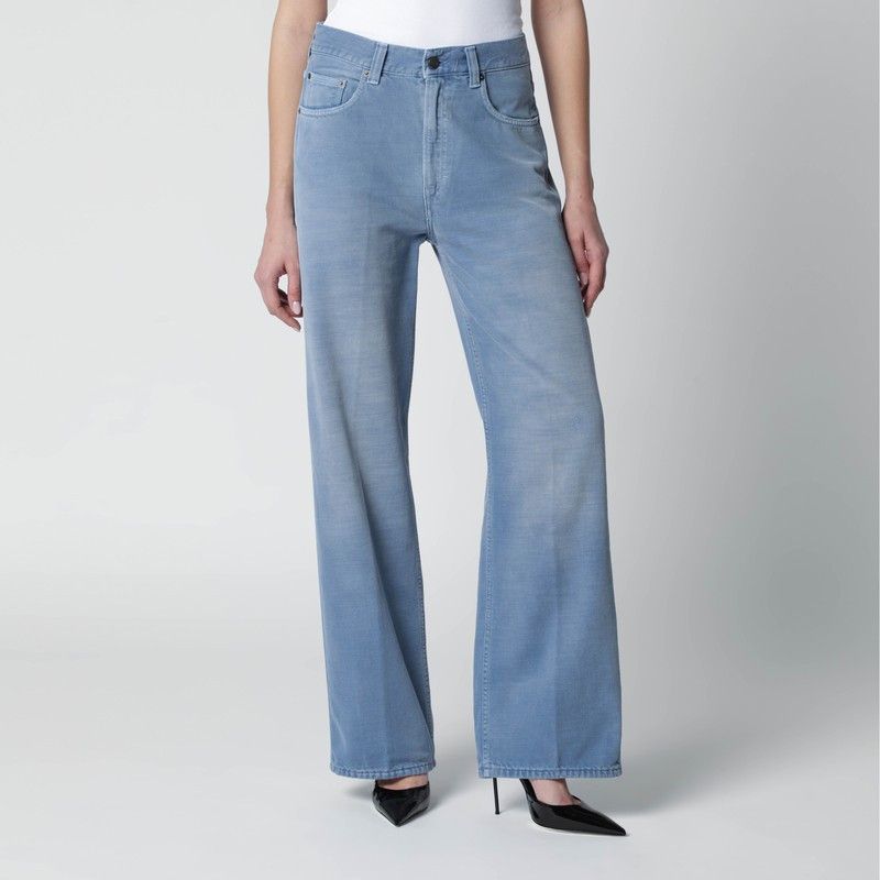Haikure Haikure Indigo Winona Bull 44 Jeans Size 28" / US 6 / IT 42 - 1 Thumbnail