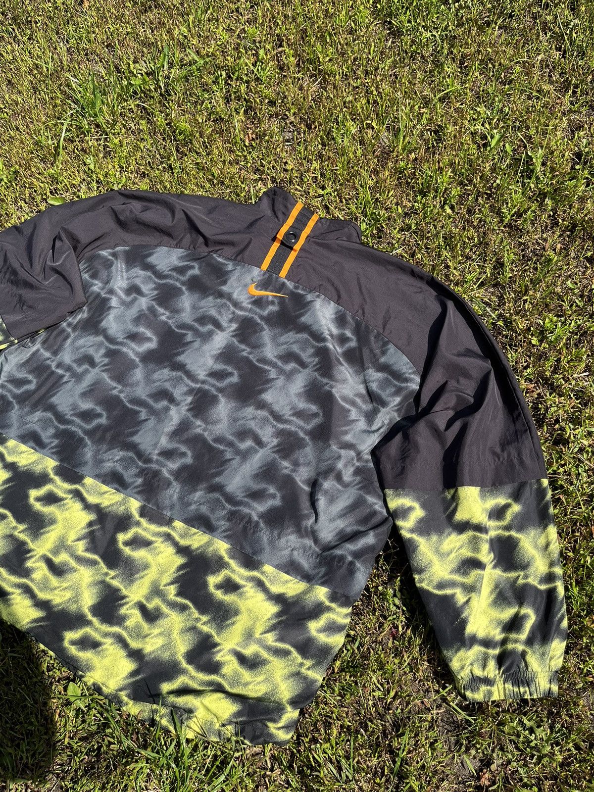 Nike × Vintage 🔥 NIKE CRAZY VINTAGE 90S Y2K NYLON SWOOSH LOGO WINDBREAKER Size US XL / EU 56 / 4 - 11 Thumbnail