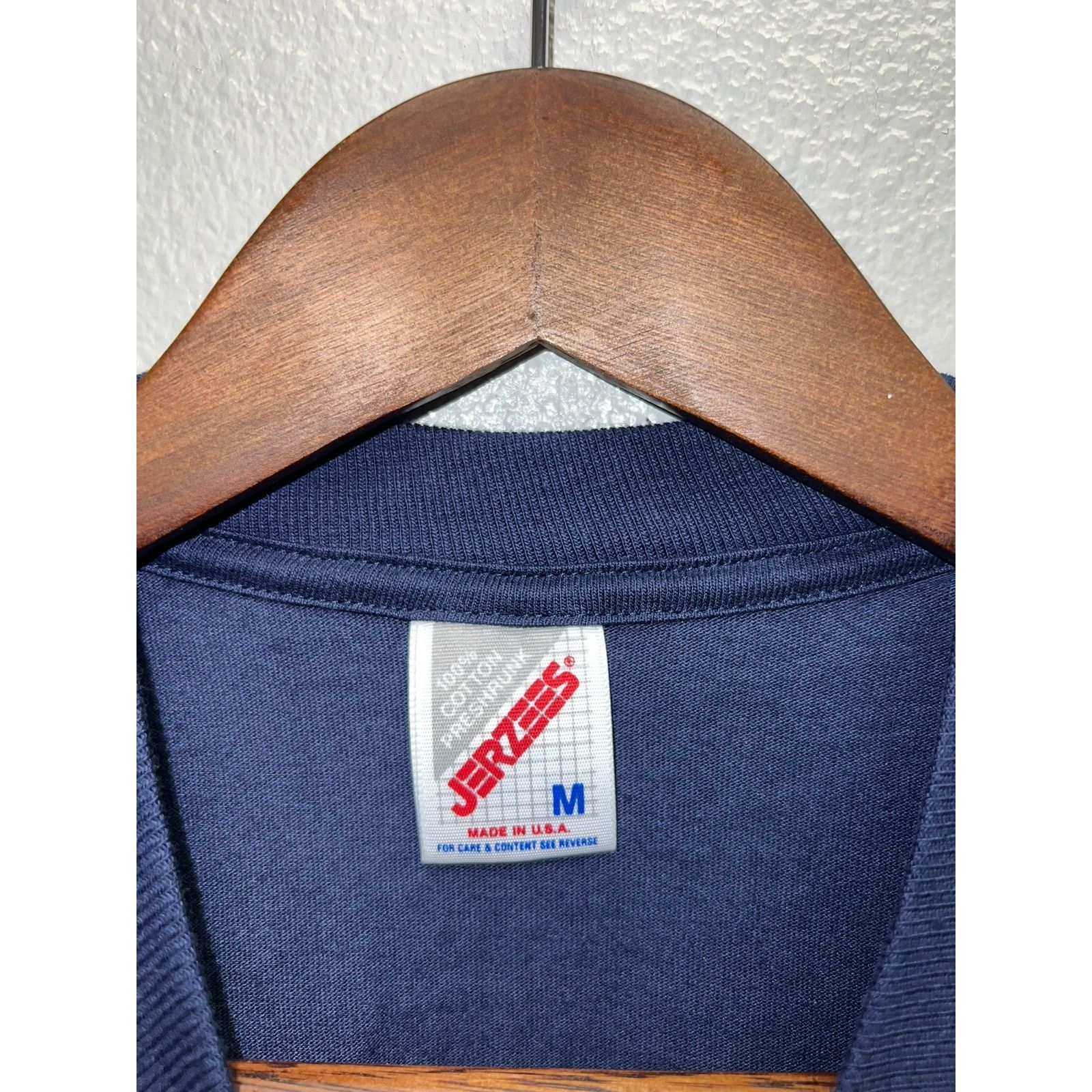 Jerzees Vintage Lancaster Shirt PA Pennsylvania Blue Quilt Tee VTG Size US M / EU 48-50 / 2 - 5 Thumbnail