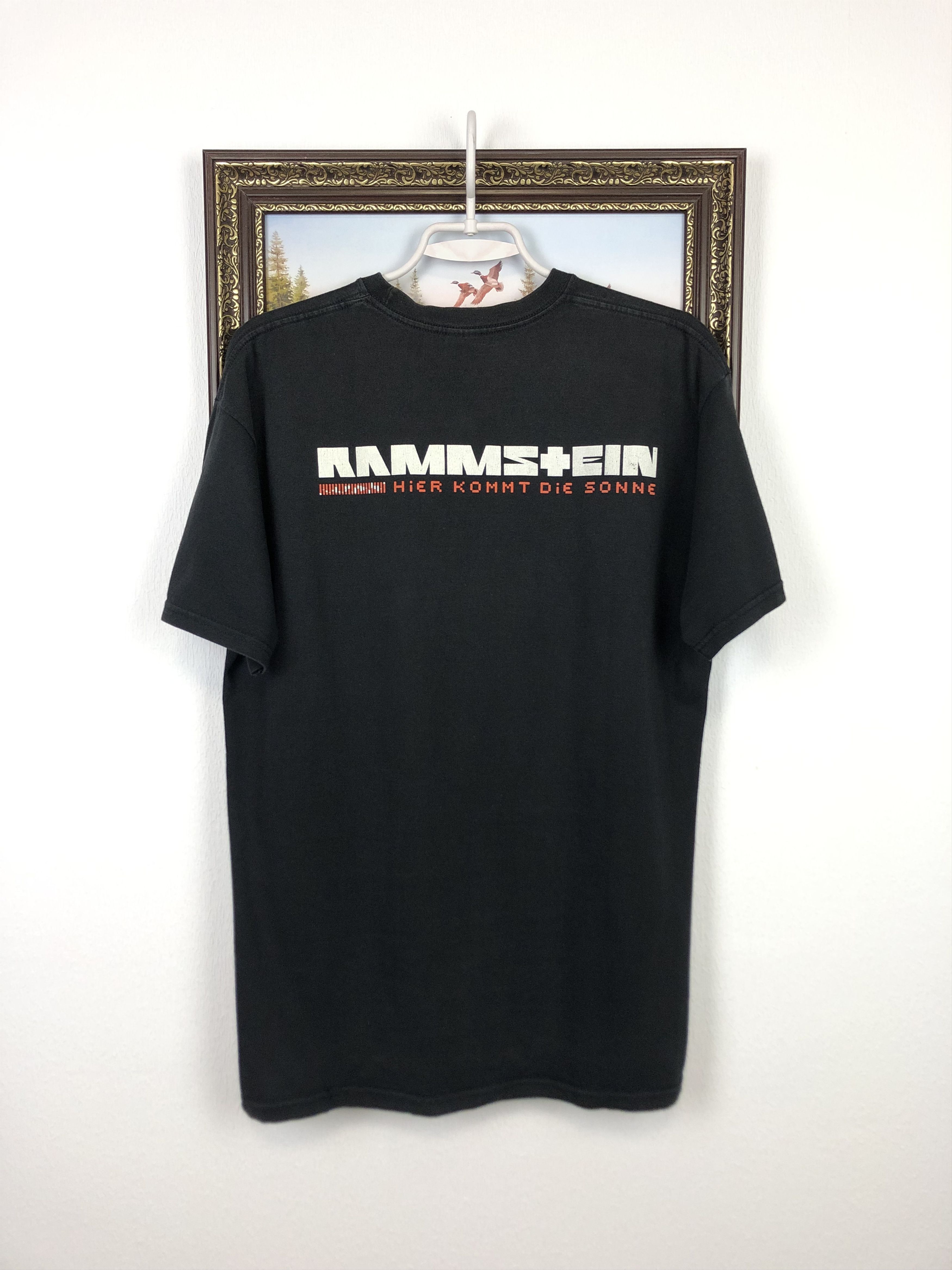 Band Tees Vintage Rammstein Die Sonne Burn Over Print Shirt Band Tee Size US L / EU 52-54 / 3 - 5 Thumbnail