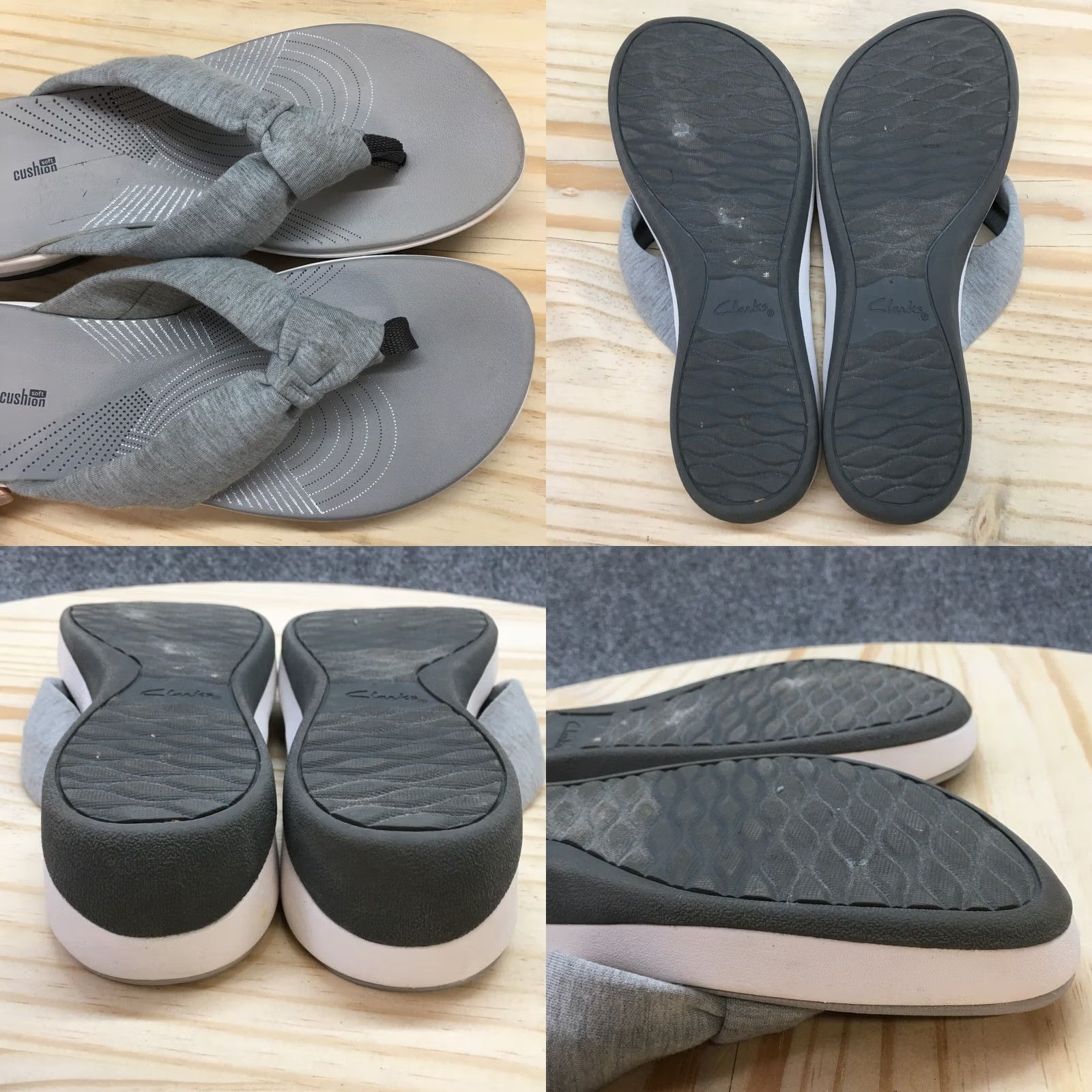 Clarks Clarks Slipper Womens 10M Gray Arla Glison Soft Cushion Slip-On Casual Sandal Size US 10 / IT 40 - 8 Thumbnail