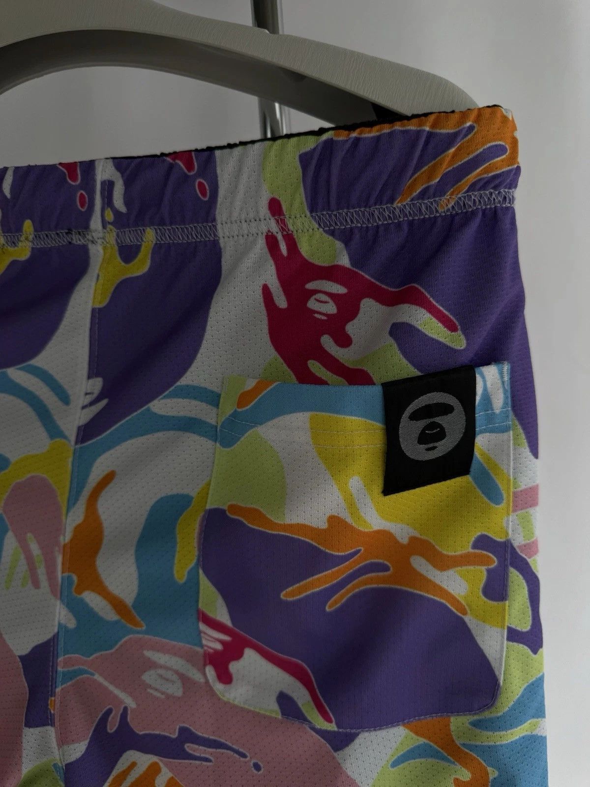 Aape AAPE by A Bathing Ape Shorts – Bright Abstract Camo – Men’s Size US 28 / EU 44 - 8 Thumbnail