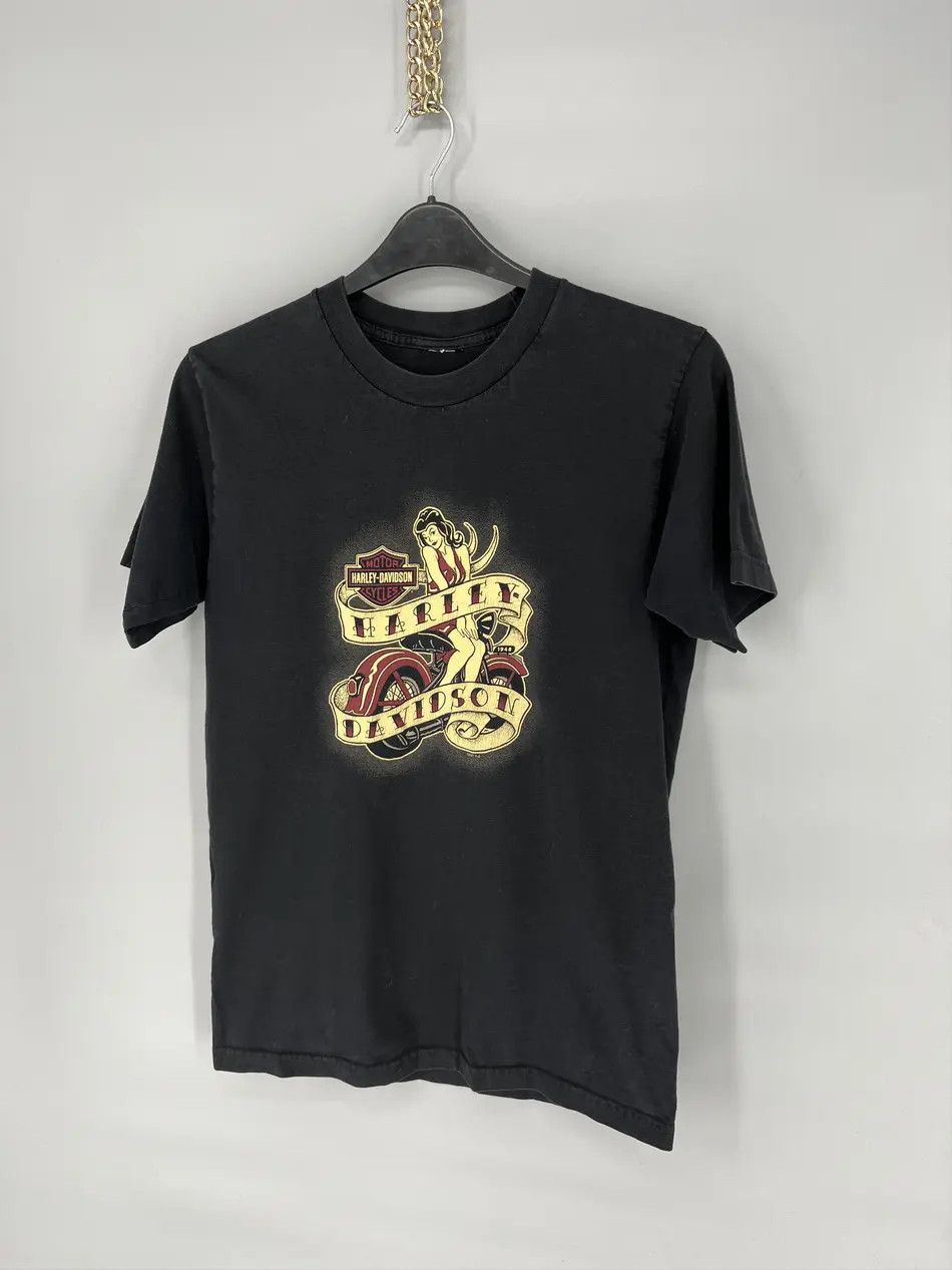 Harley Davidson Vintage 00s Harley Davidson "Hamburg" T-shirt Streetwear Size US M / EU 48-50 / 2 - 3 Thumbnail