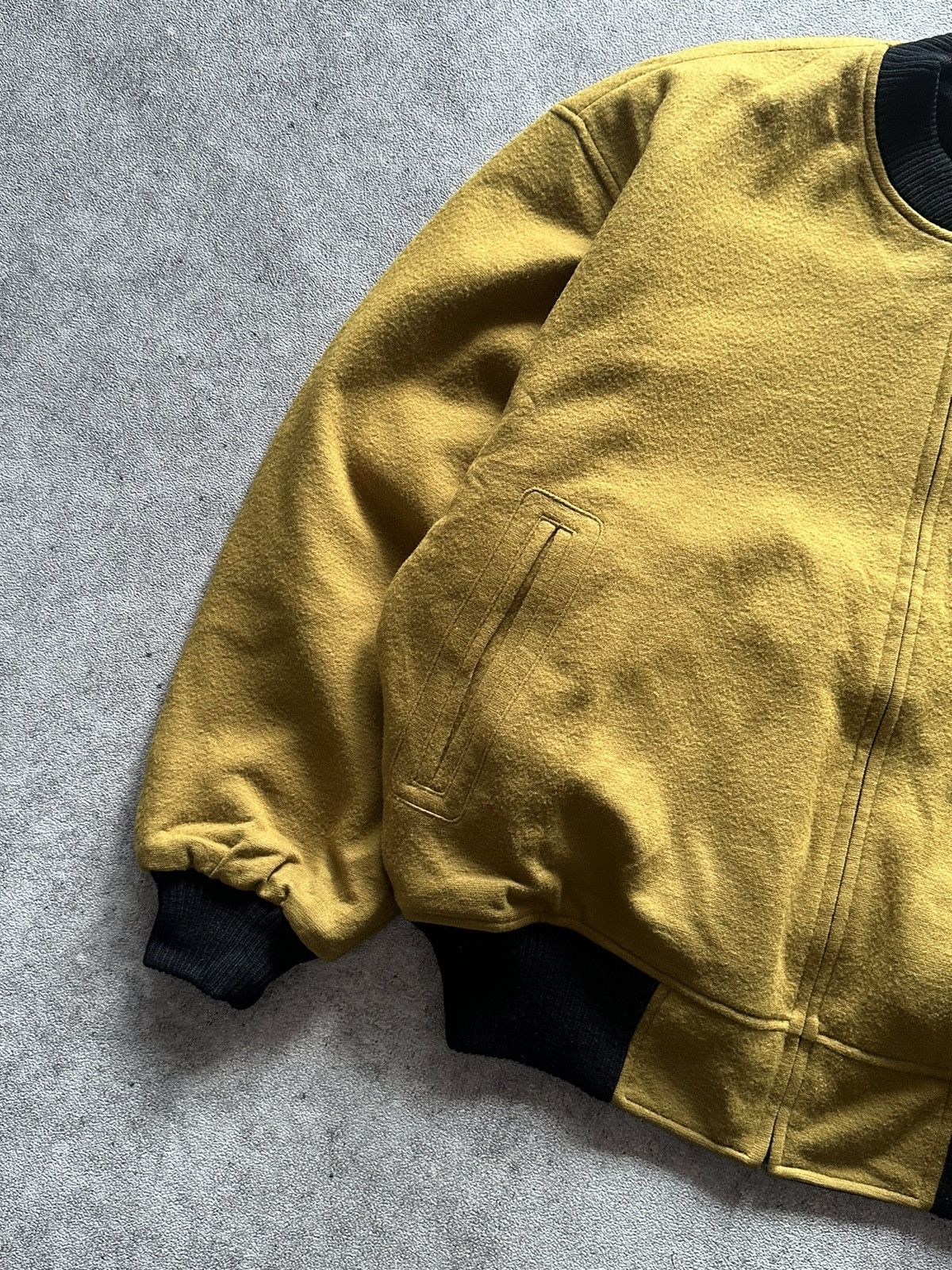 Mr. Junko 90s Japanese Mr Junko Issey Miyake Style Wool Bomber Jacket Size US L / EU 52-54 / 3 - 5 Thumbnail