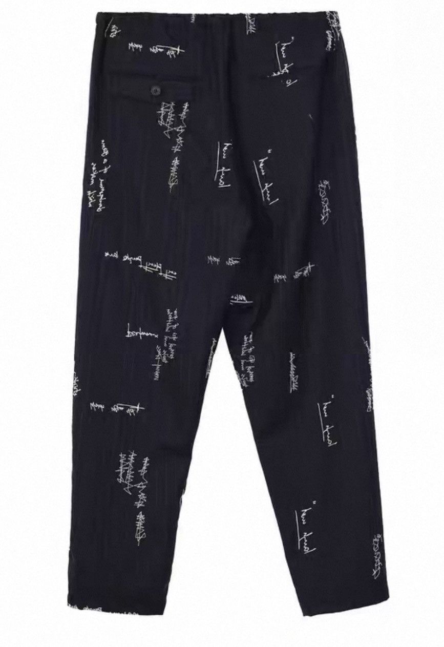 Other Black Embroidered Streetwear Pants – Abstract Script Size US 30 / EU 46 - 5 Thumbnail