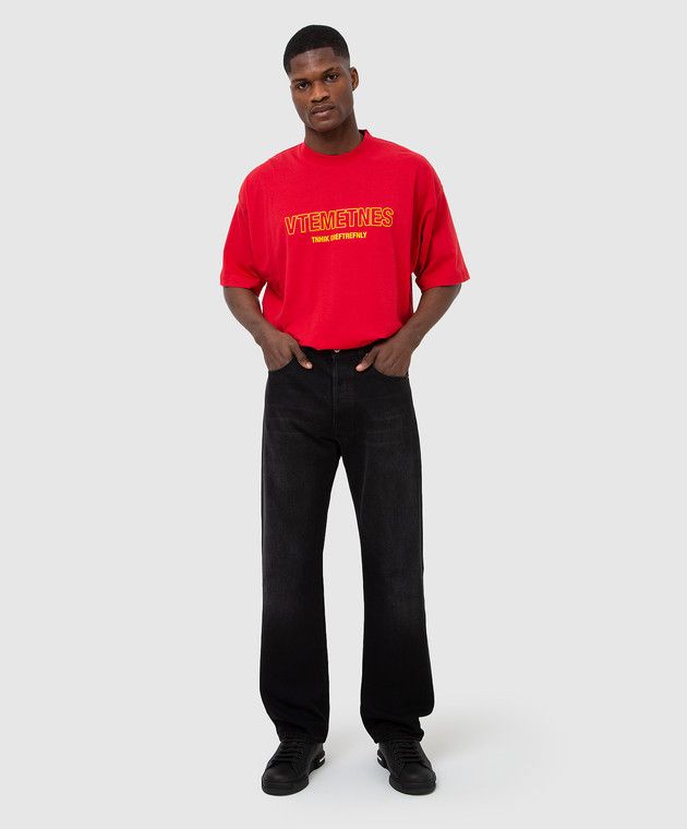 Vetements o1y0924 T-Shirt in Red Size US M / EU 48-50 / 2 - 2 Thumbnail