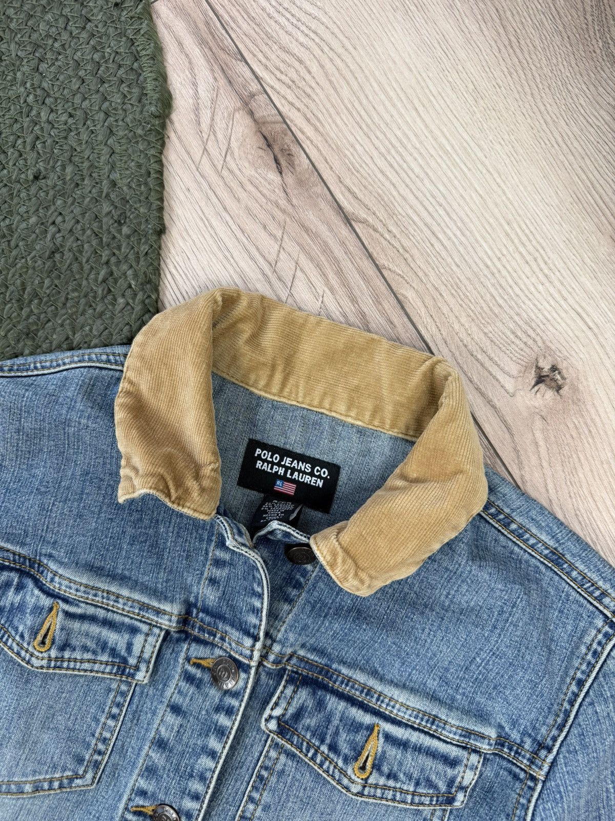Polo Ralph Lauren × Vintage Vintage Polo Ralph Lauren USA Flag Limited Denim Jacket Size S / US 4 / IT 40 - 7 Thumbnail
