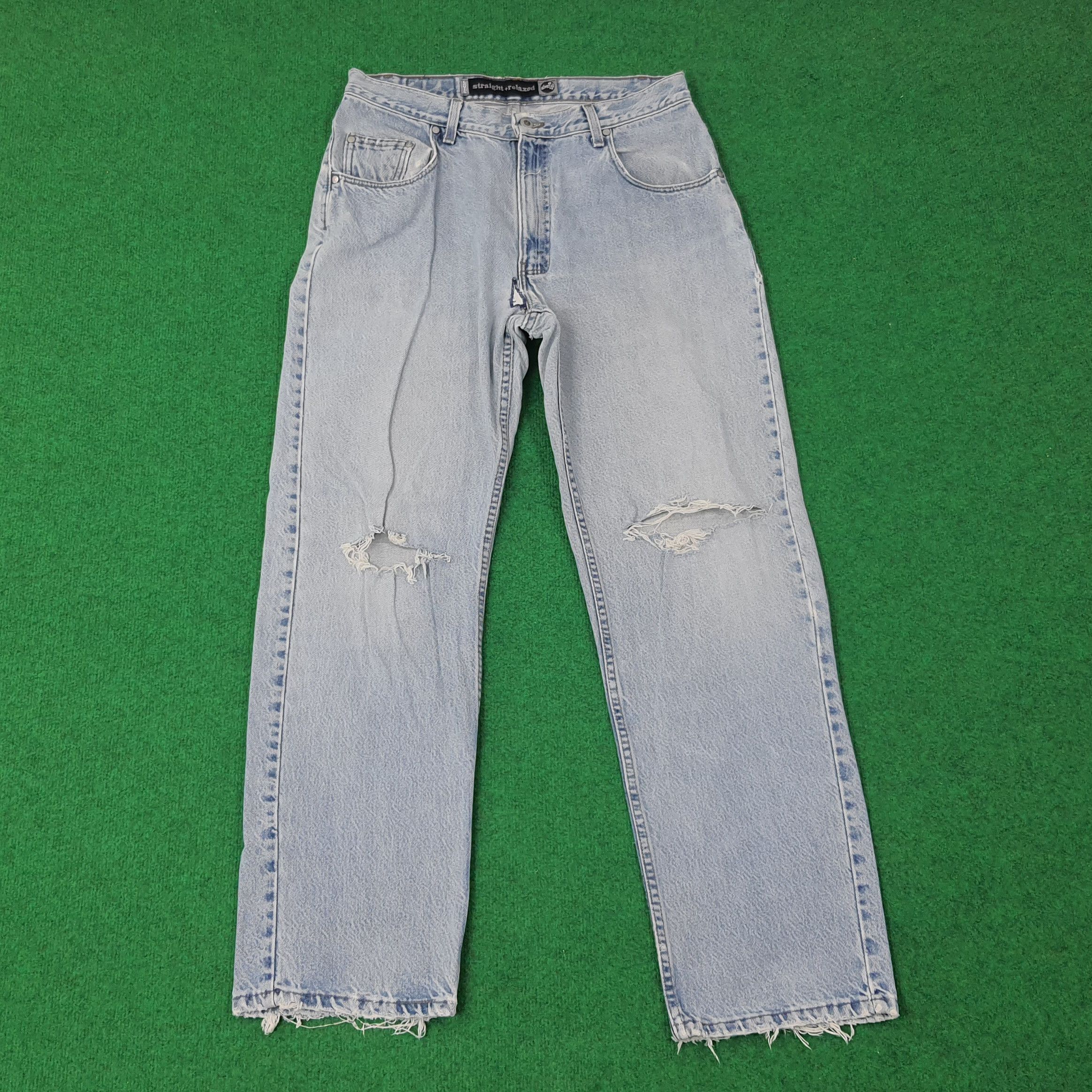 Levi's Vintage Levi's Silver Tab Straight Fit Jeans C244N23 Size US 33 - 1 Thumbnail
