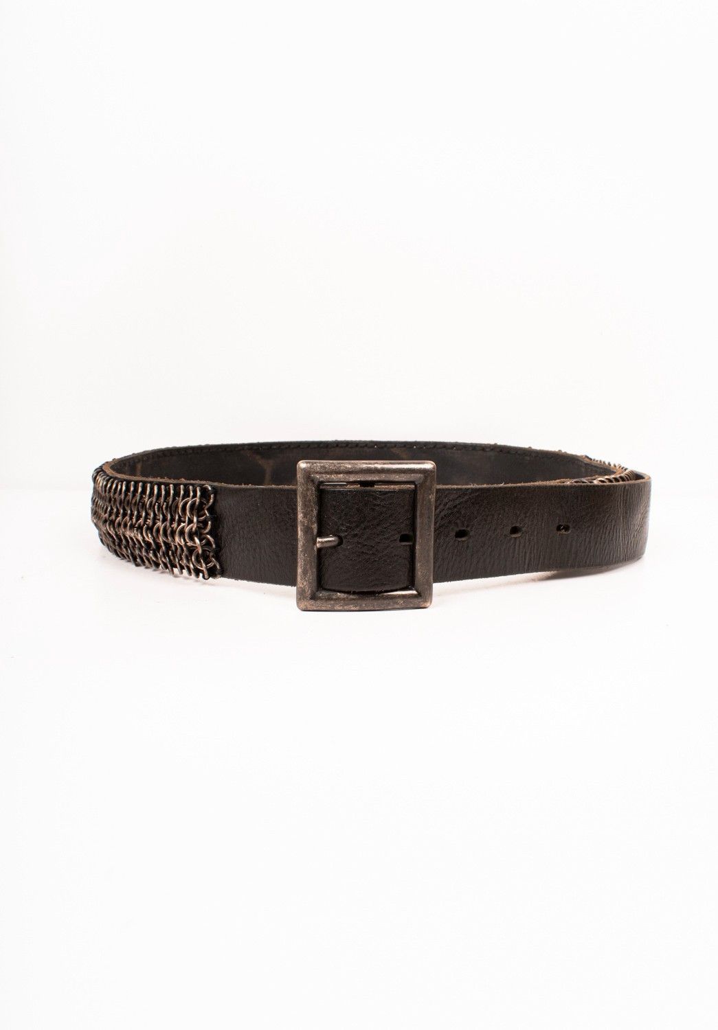 Hollywood Trading Company HTC Hollywood Trading Company Metal Men Leather Belt 95 Size 38 - 3 Thumbnail