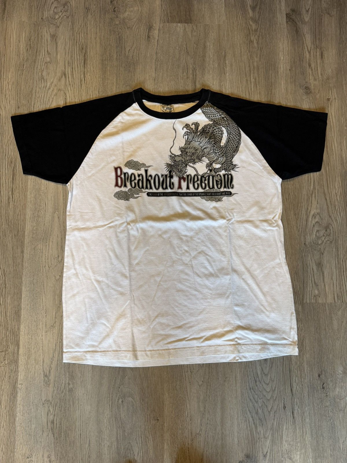 Japanese Brand BREAKOUT FREEDOM DRAGON MOTIF LIKE LGB STYLE T SHIRT Size US XL / EU 56 / 4 - 4 Thumbnail