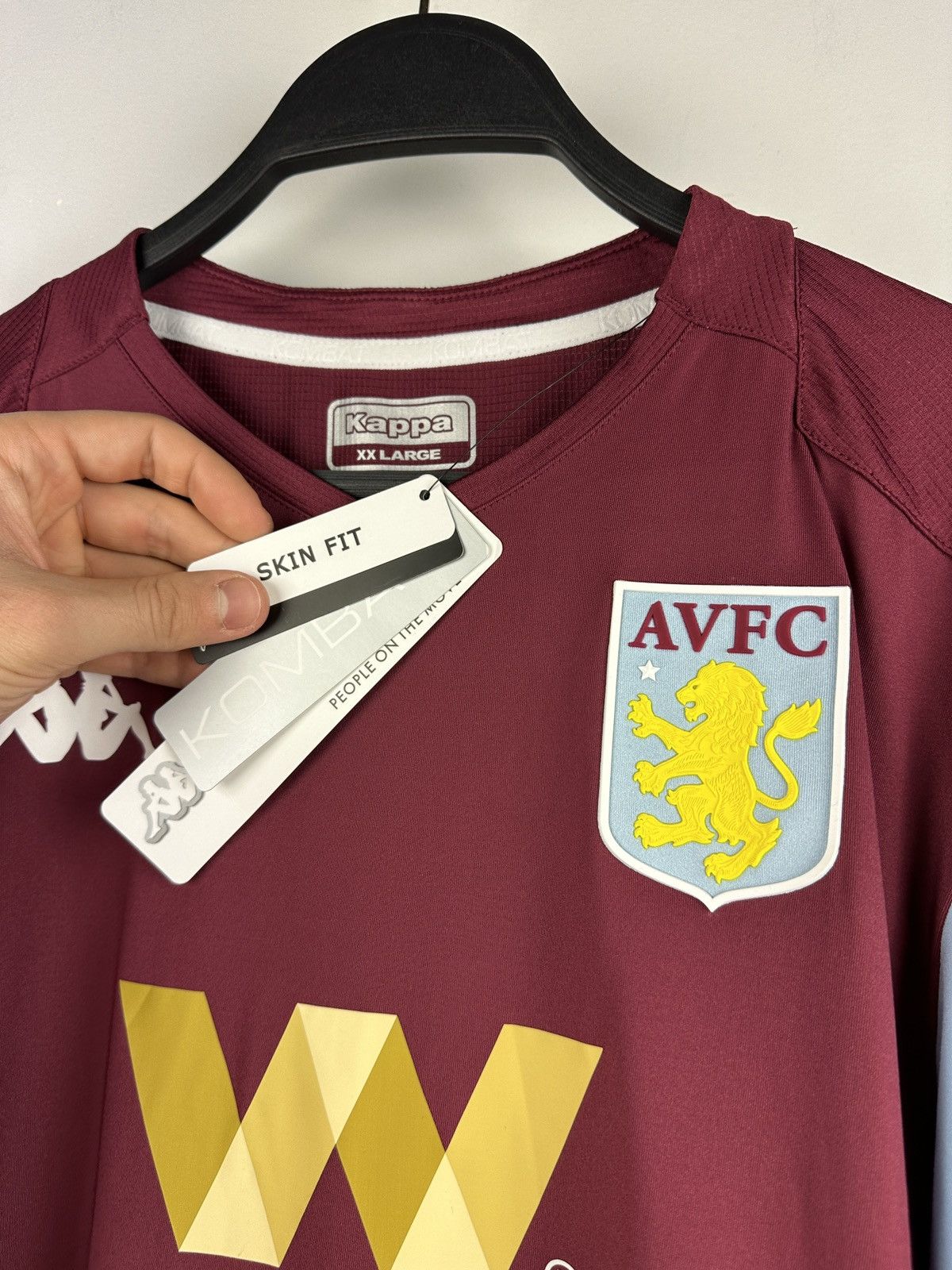Kappa NEW🏷️ Aston Villa Kappa Soccer Jersey Size US XXL / EU 58 / 5 - 6 Thumbnail