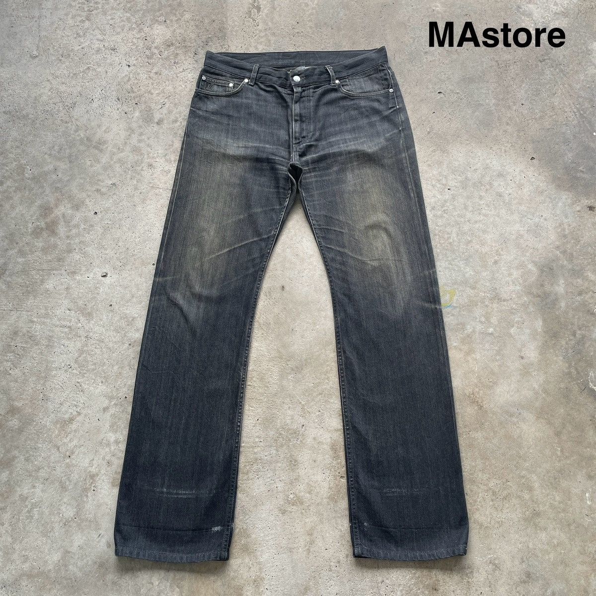 Louis Vuitton Louis Vuitton Patchwork Portrait Denim Pants
