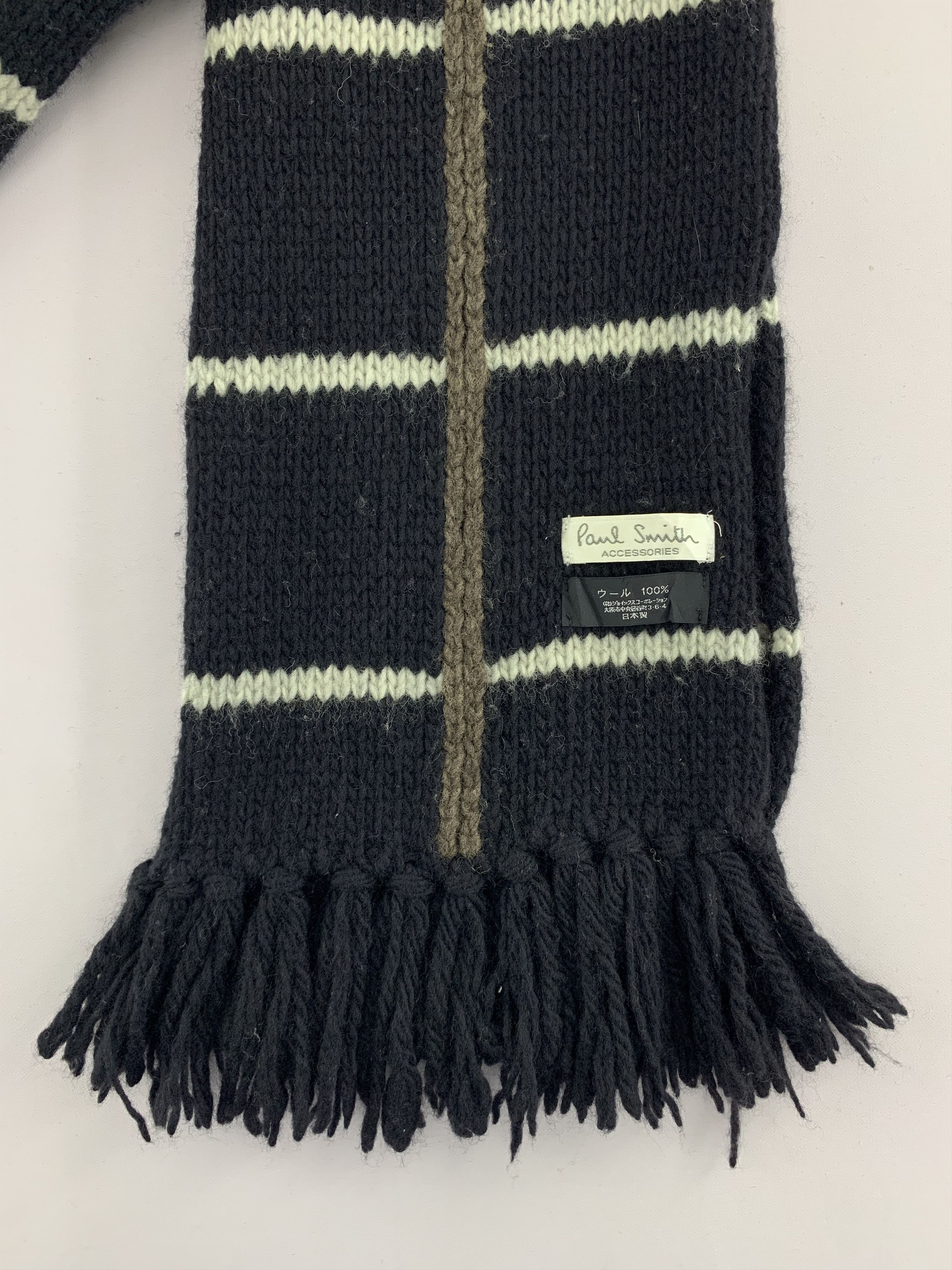 Paul Smith Paul Smith Scarf Wool Muffler Neck Wrap BL4243 Size ONE SIZE - 3 Thumbnail