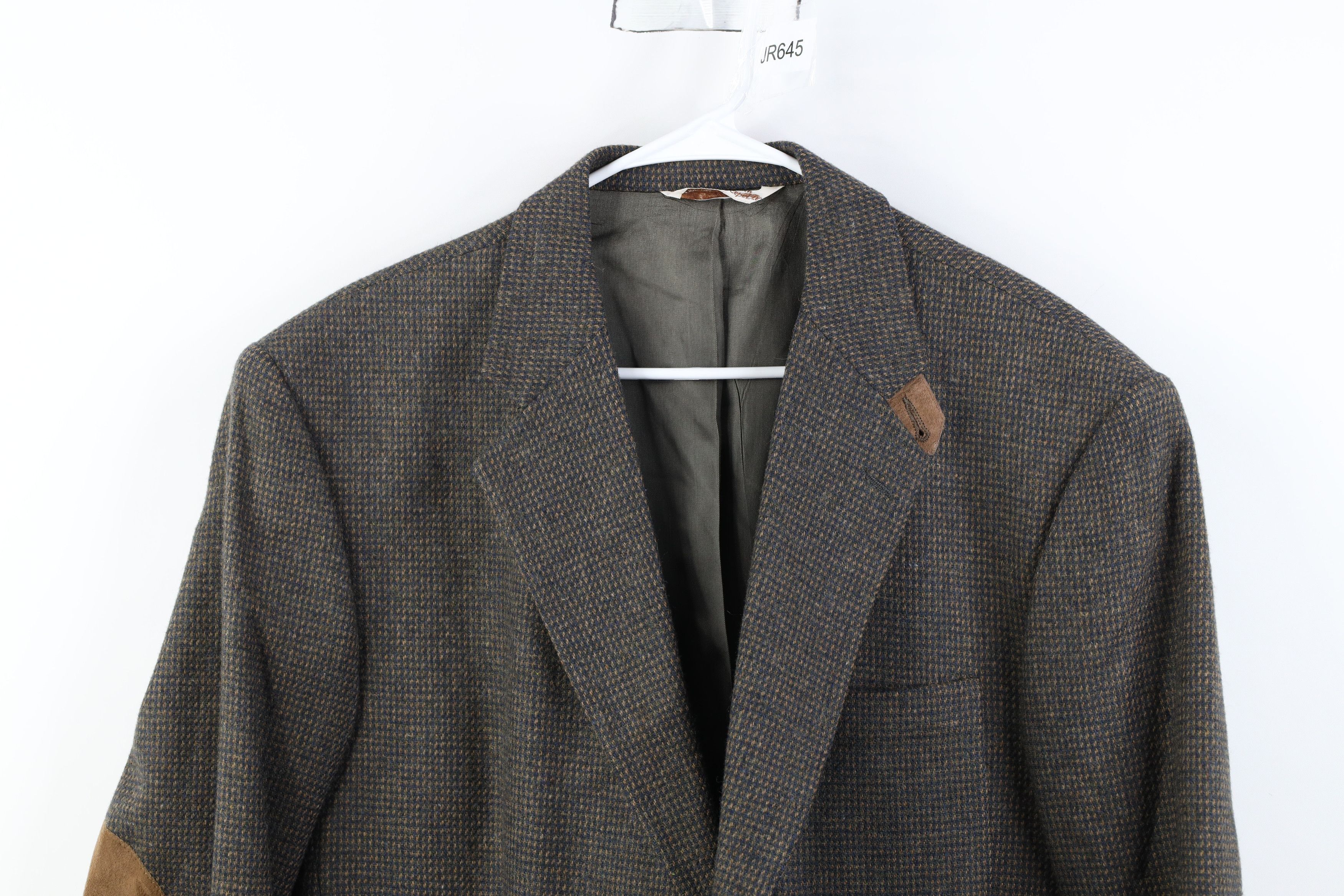 Vintage Vintage 70s Streetwear Elbow Patch Suit Coat Blazer Jacket Size US XXL / EU 58 / 5 - 2 Thumbnail