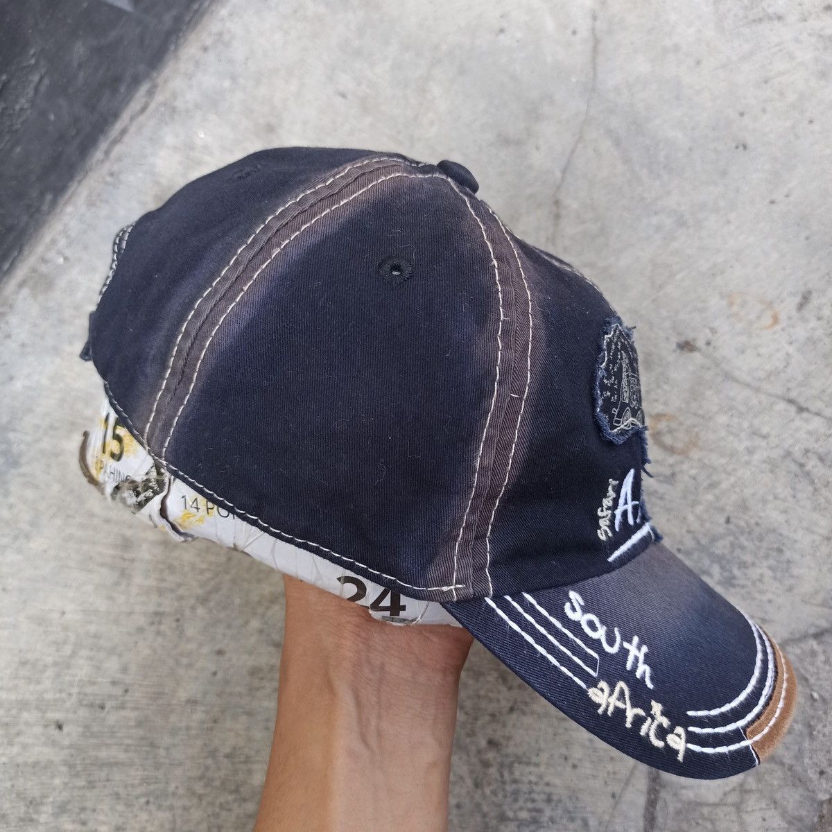 14th Addiction Sick washed distressed hat safari South Africa Size ONE SIZE - 8 Thumbnail