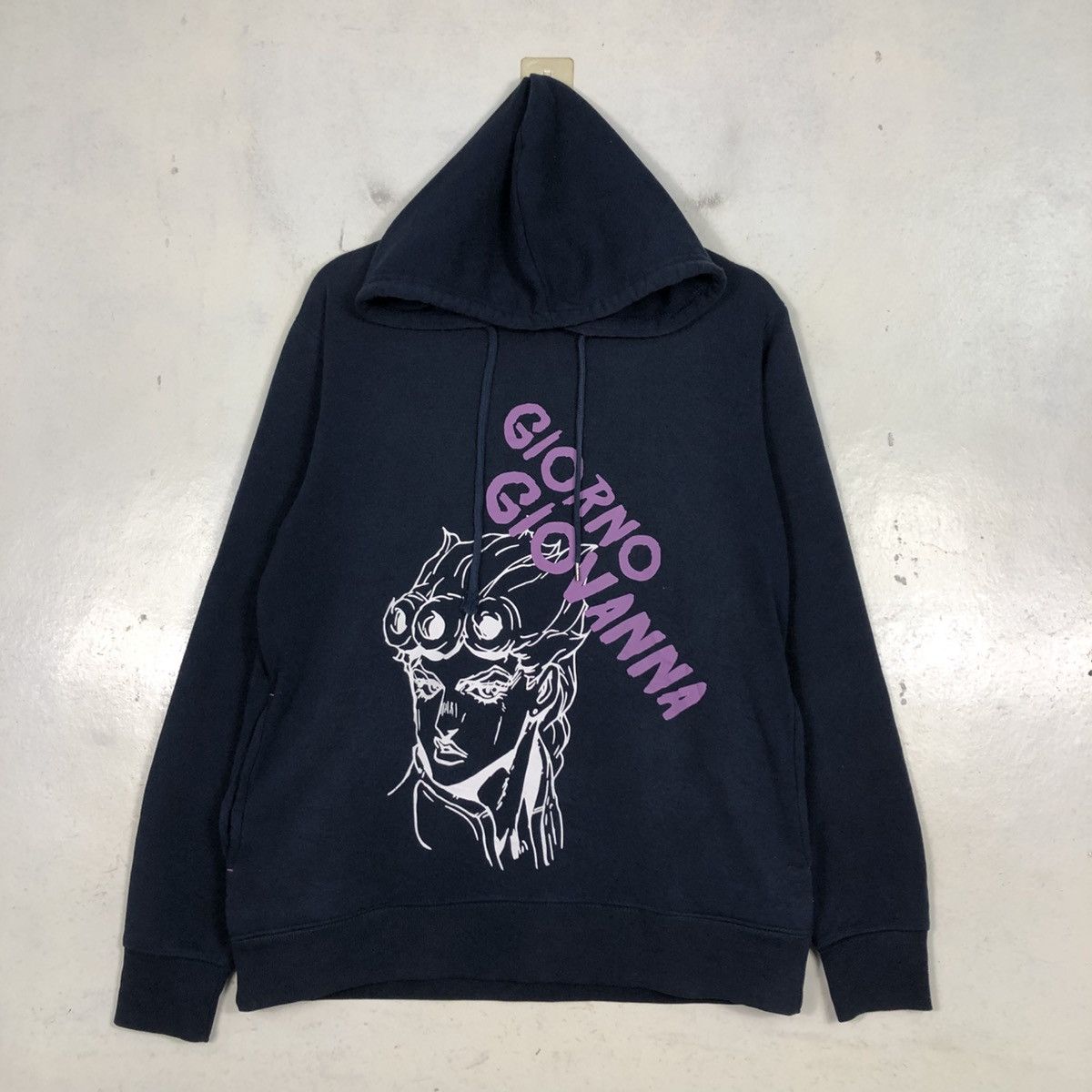 Japanese Brand 📌Vintage Hoodie Pull Over Giorno Giovanna Big Logo Size US L / EU 52-54 / 3 - 3 Thumbnail
