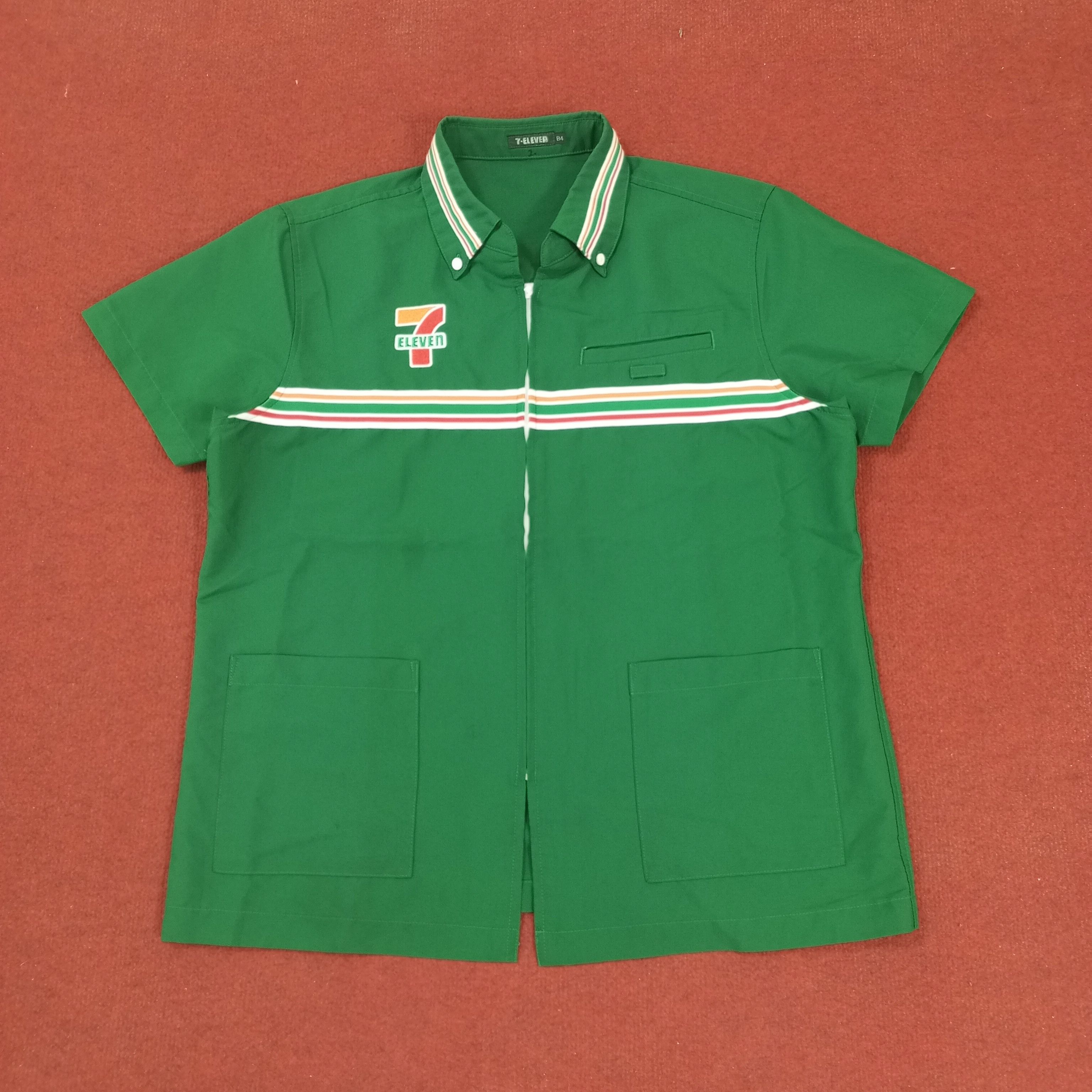Vintage 7 Eleven Japanese Workers Workwear Uniform Jacket Size US M / EU 48-50 / 2 - 1 Thumbnail