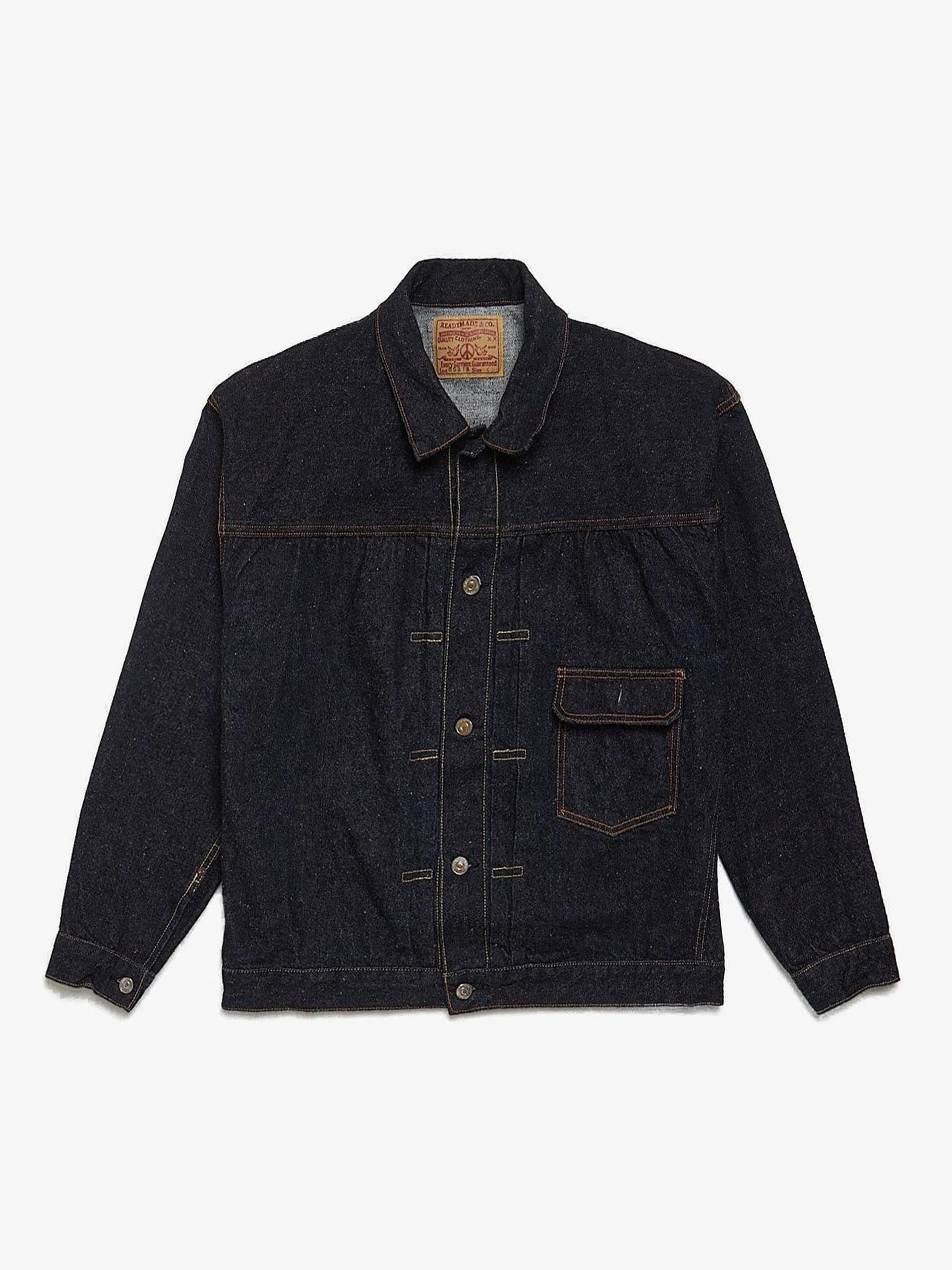 READYMADE Indigo Denim Cotton Jacket Size US L / EU 52-54 / 3 - 1 Thumbnail