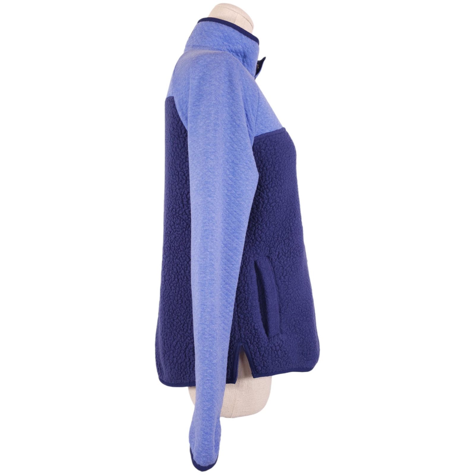 Vineyard Vines Vineyard Vines Mixed Media Sherpa Fleece Popover Blue XS Size XS / US 0-2 / IT 36-38 - 4 Thumbnail